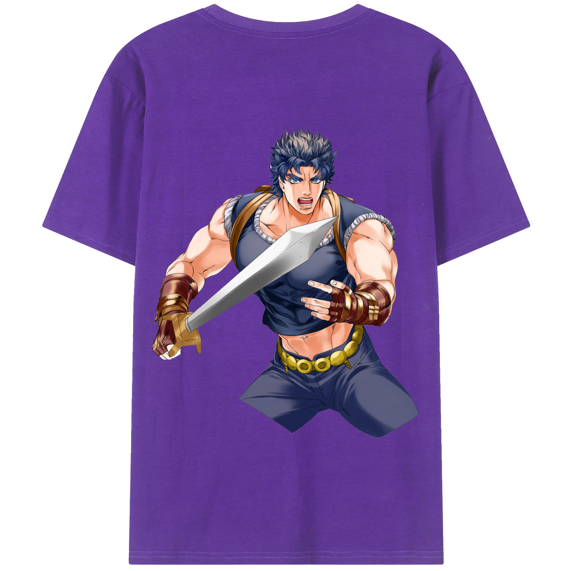 （画像用） ジョジョの奇妙な冒険 /ジョナサン?ジョースター JoJo's Bizarre Adventure Jonathan Joestar 綿100％半袖Tシャツ（背面プリント）