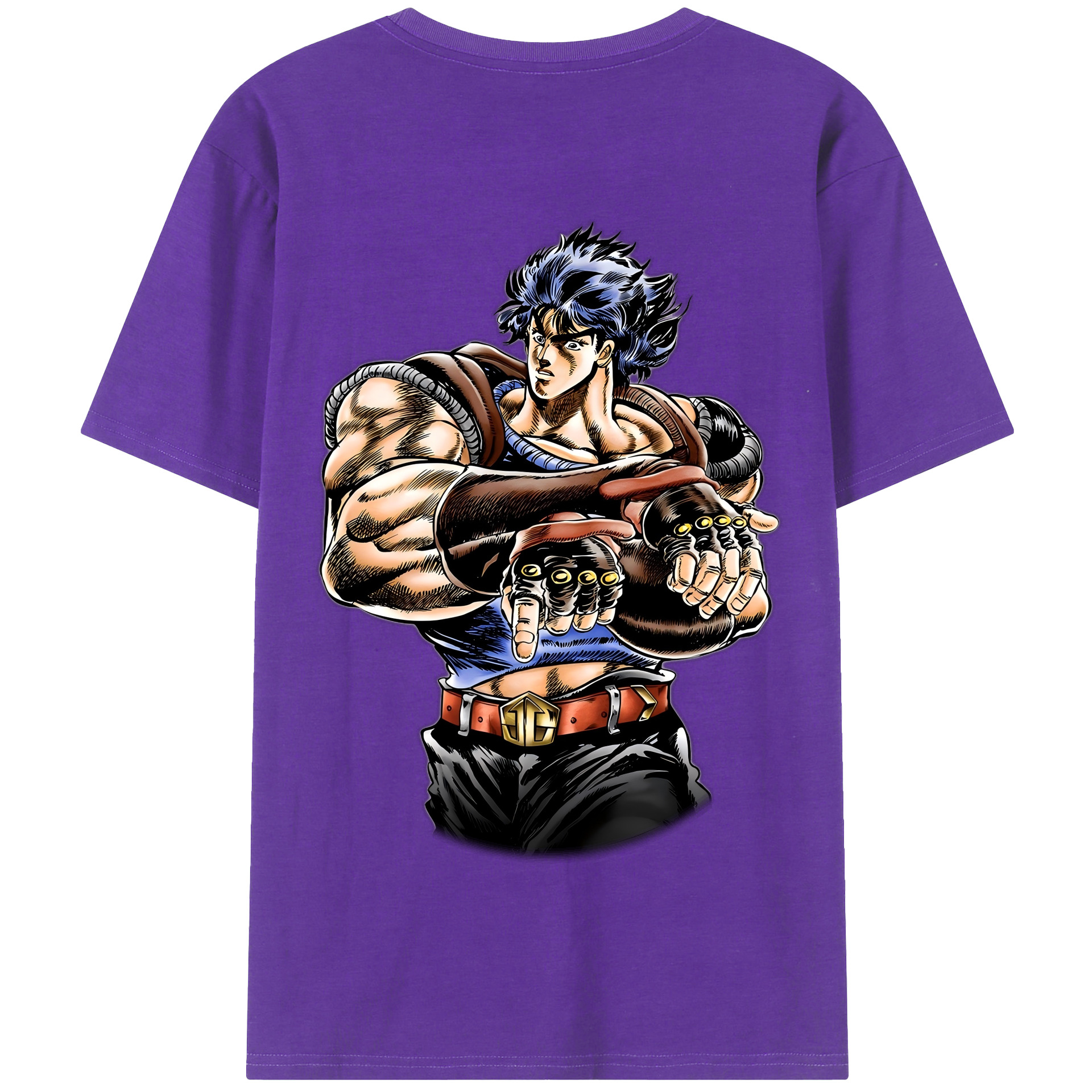 （画像用） ジョジョの奇妙な冒険 /ジョナサン?ジョースター JoJo's Bizarre Adventure Jonathan Joestar 綿100％半袖Tシャツ（背面プリント）