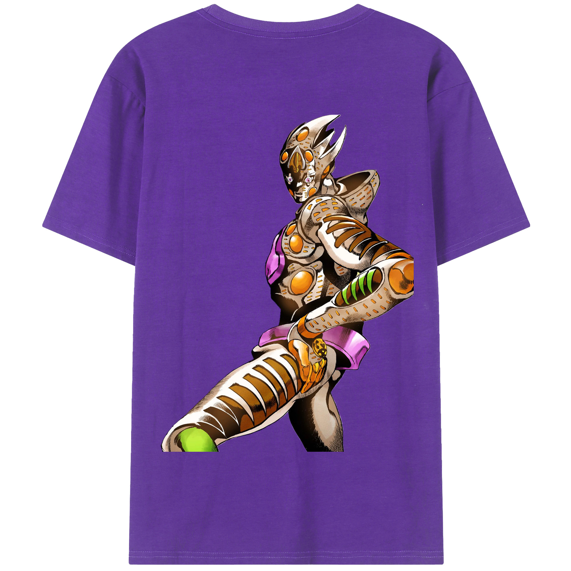 （画像用） ジョジョの奇妙な冒険 ジョルノ?ジョバァーナ JoJo's Bizarre Adventure Giorno Giovanna 綿100％半袖Tシャツ（背面プリント）