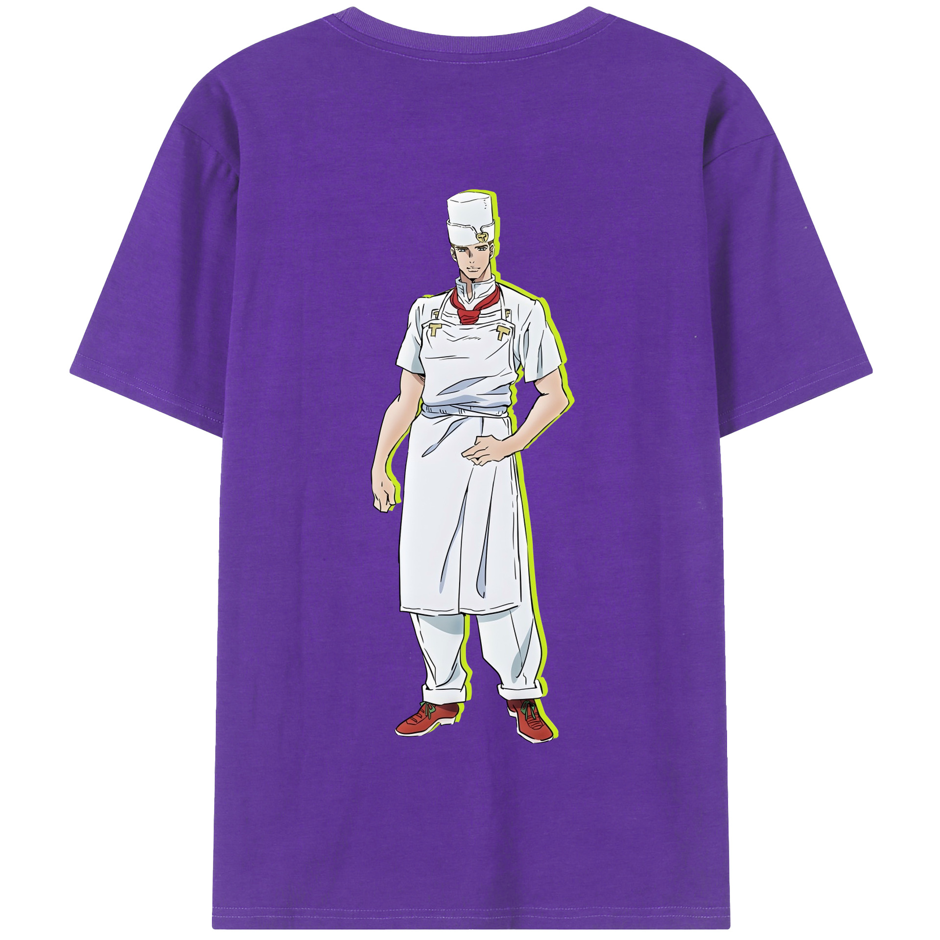 （画像用） ジョジョの奇妙な冒険 Tonio Trussardi JoJo's Bizarre Adventure トニオ?トラッサルディ 綿100％半袖Tシャツ（背面プリント）