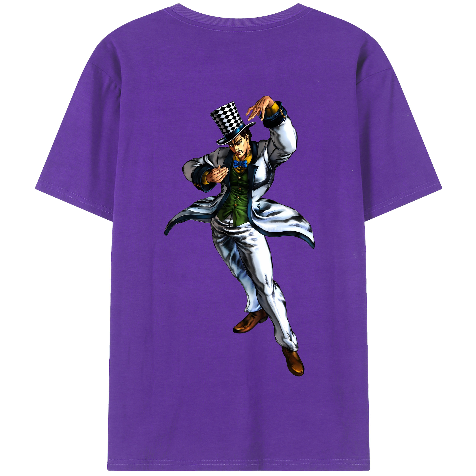 （画像用） ジョジョの奇妙な冒険 ウィル?アントニオ?ツェペリ JoJo's Bizarre Adventure Will Anthonio Zeppeli 綿100％半袖Tシャツ（背面プリント）