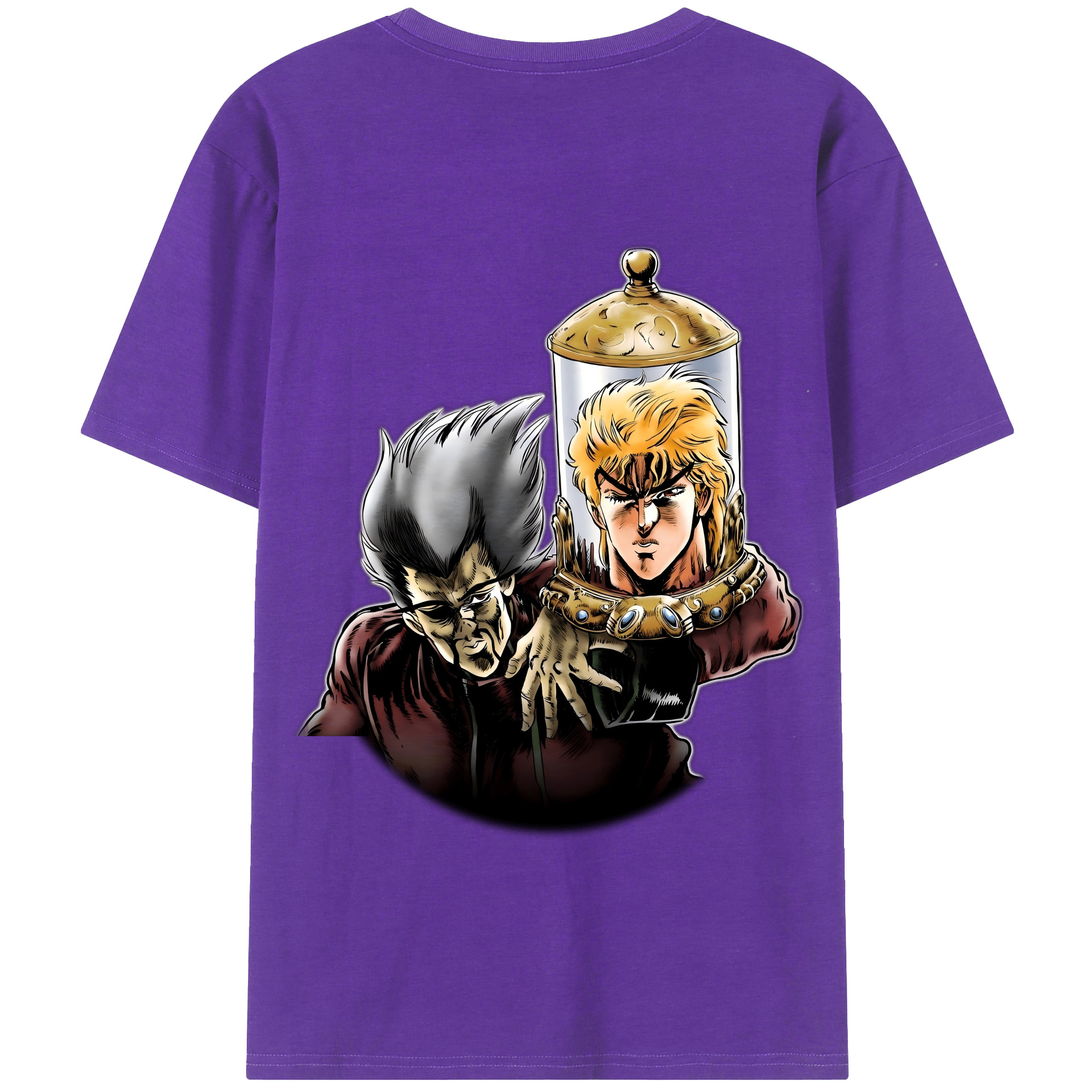 （画像用） ジョジョの奇妙な冒険 ディオ?ブランドー JoJo's Bizarre Adventure Dio Brando 綿100％半袖Tシャツ（背面プリント）