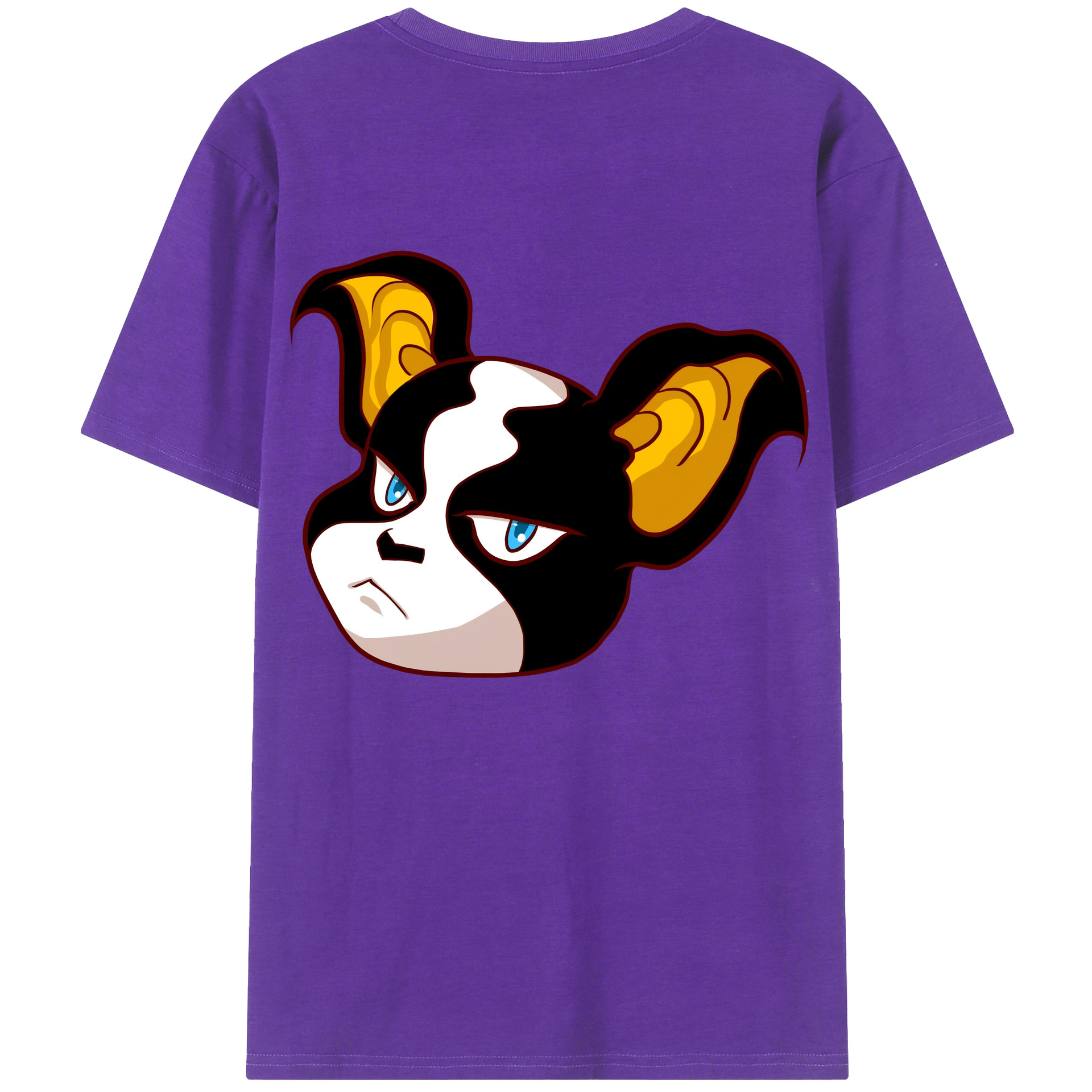 （画像用） ジョジョの奇妙な冒険 イギー JoJo's Bizarre Adventure Iggy 綿100％半袖Tシャツ（背面プリント）