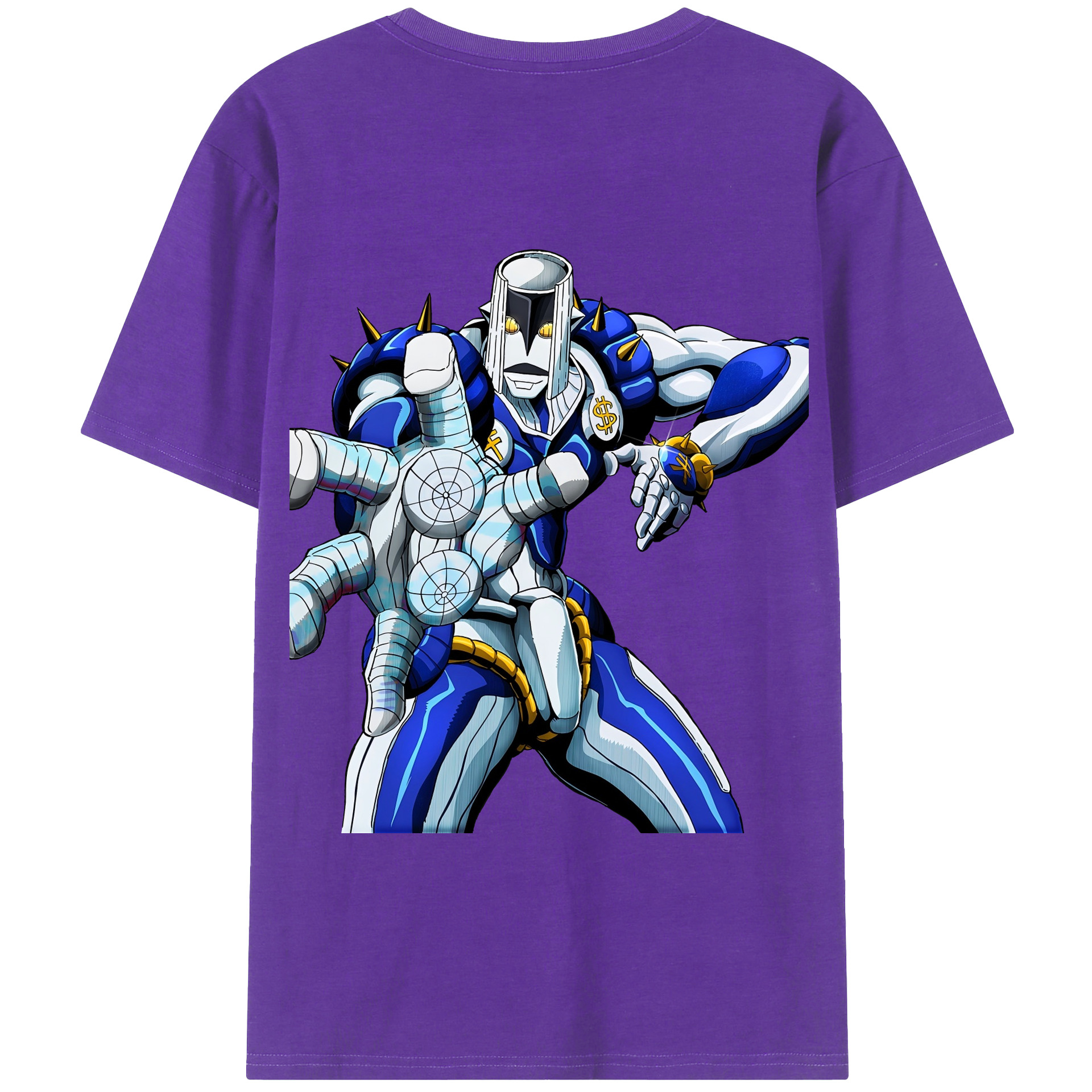 （画像用） ジョジョの奇妙な冒険 虹村億泰 にじむら おくやす JoJo's Bizarre Adventure Nijimura Okuyasu 綿100％半袖Tシャツ（背面プリント）