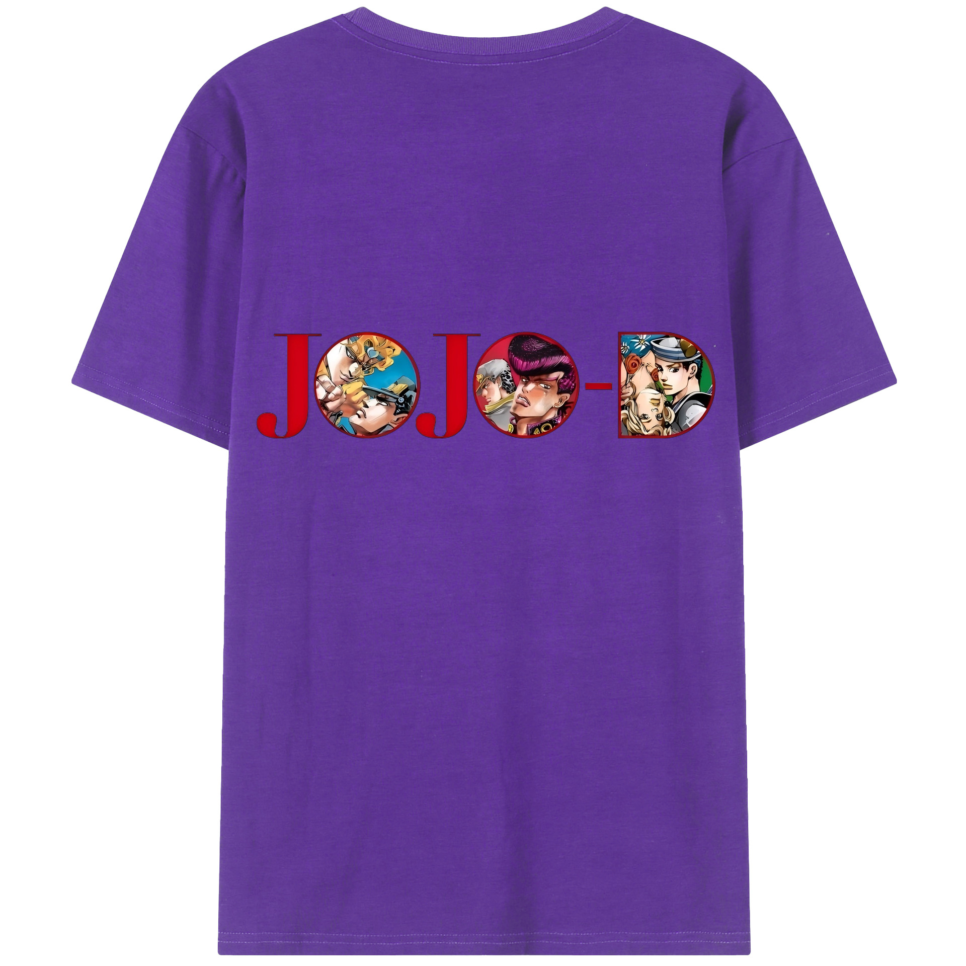 （画像用） ジョジョの奇妙な冒険 JoJo's Bizarre Adventure 綿100％半袖Tシャツ（背面プリント）