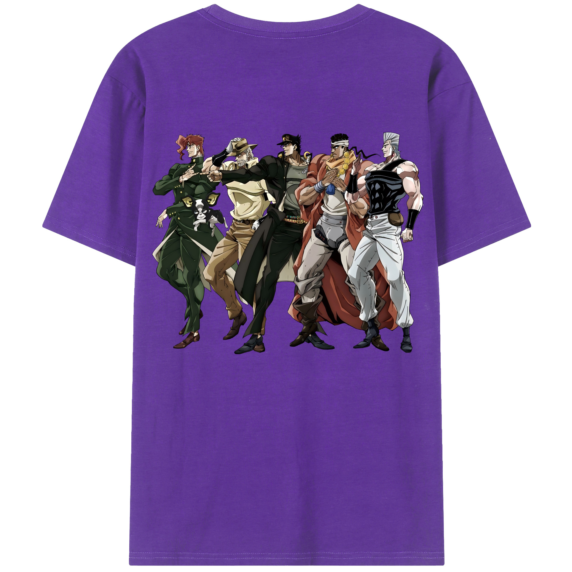 （画像用） ジョジョの奇妙な冒険 JoJo's Bizarre Adventure 綿100％半袖Tシャツ（背面プリント）