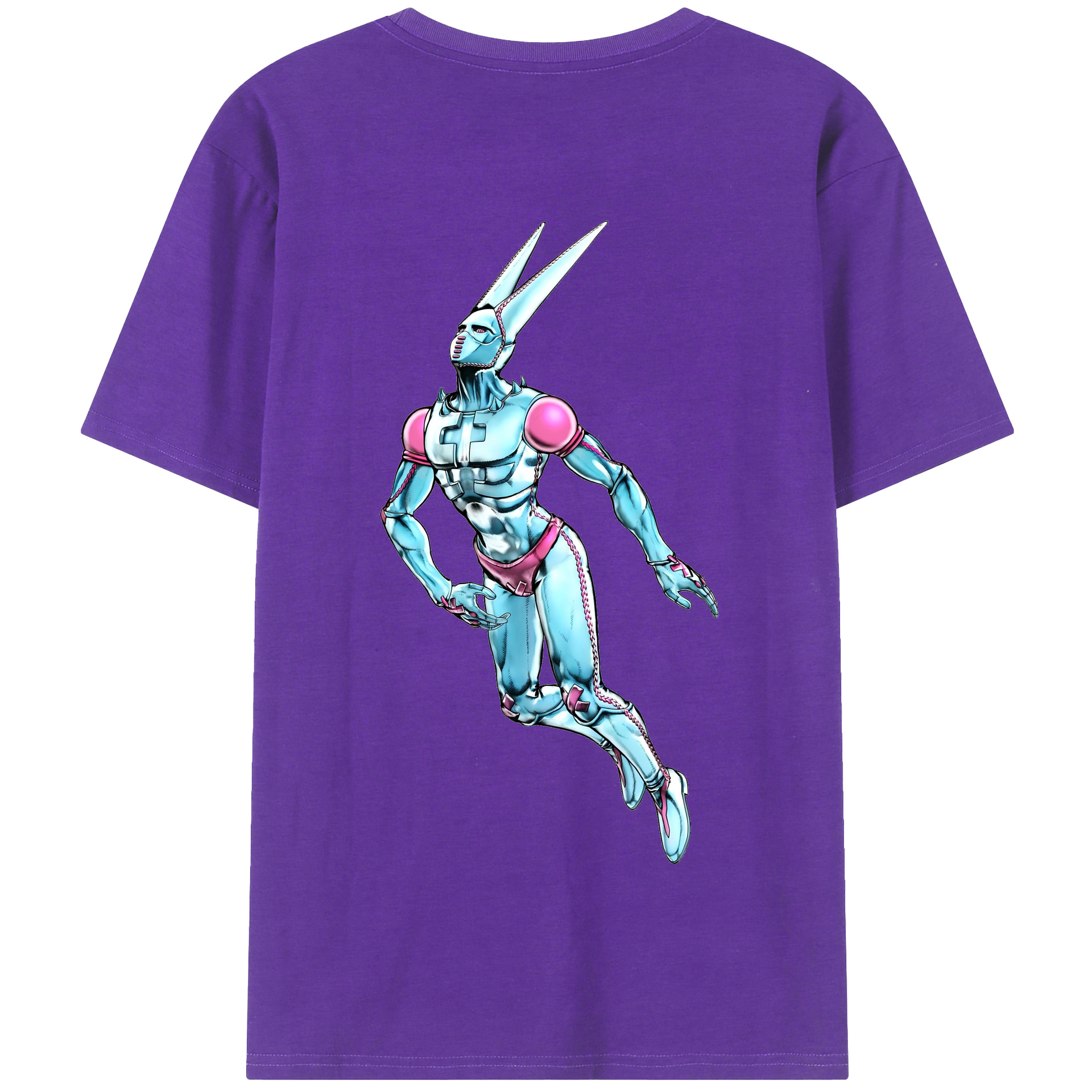 （画像用） ジョジョの奇妙な冒険 JoJo's Bizarre Adventure 綿100％半袖Tシャツ（背面プリント）