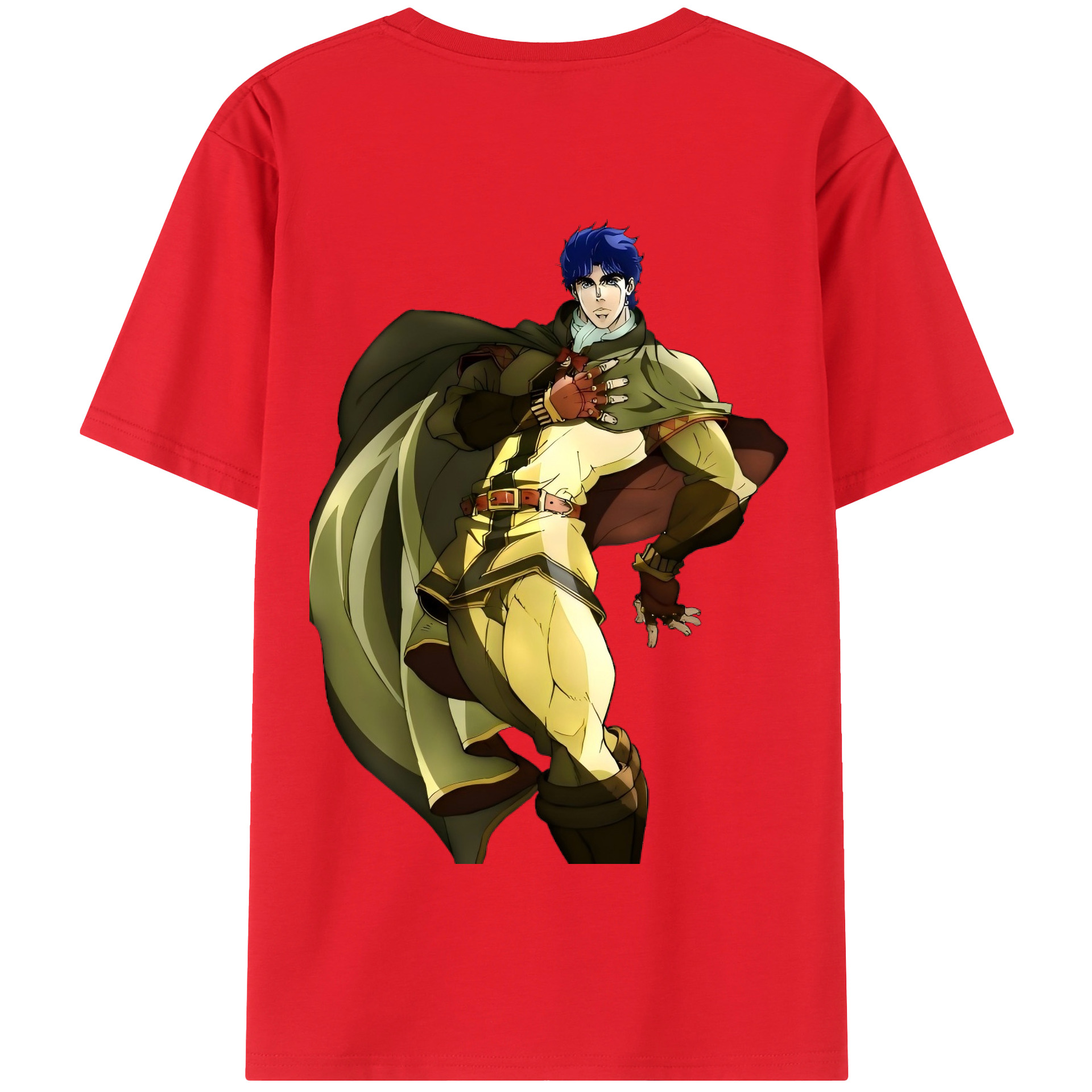（画像用） ジョジョの奇妙な冒険 /ジョナサン?ジョースター JoJo's Bizarre Adventure Jonathan Joestar 綿100％半袖Tシャツ（背面プリント）