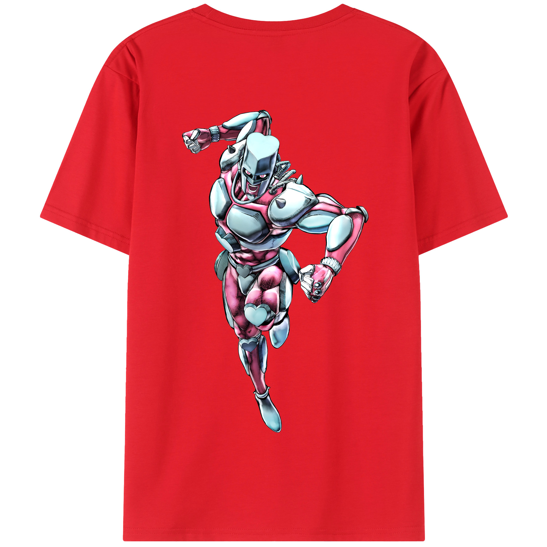 （画像用） ジョジョの奇妙な冒険 ひがしかた じょうすけ JoJo's Bizarre Adventure Higashikata Josuke 綿100％半袖Tシャツ（背面プリント）