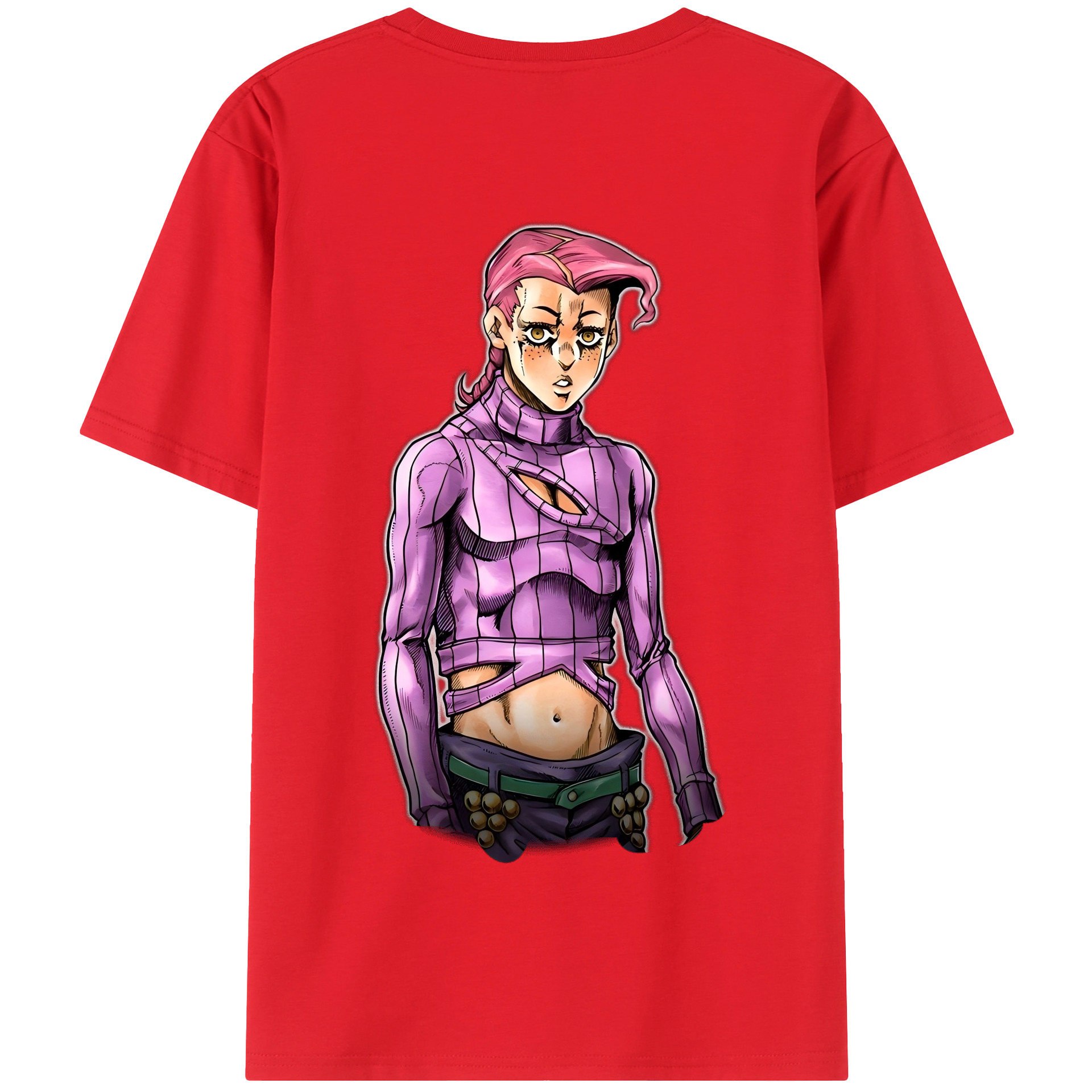 （画像用） ジョジョの奇妙な冒険 ビネガー?ドッピオ JoJo's Bizarre Adventure Vinegar Doppio 綿100％半袖Tシャツ（背面プリント）