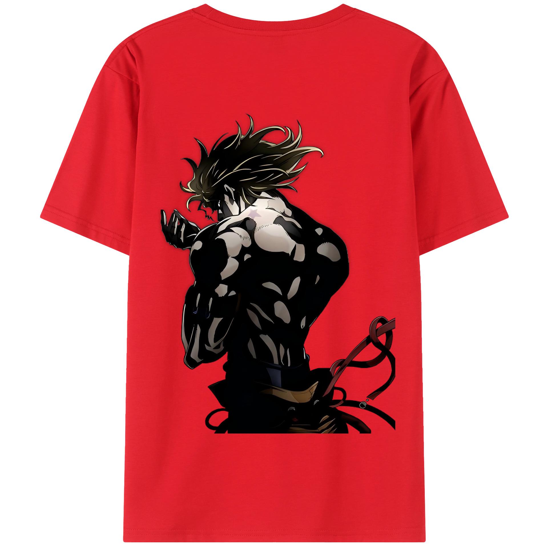 （画像用） ジョジョの奇妙な冒険 ディオ?ブランドー JoJo's Bizarre Adventure Dio Brando 綿100％半袖Tシャツ（背面プリント）