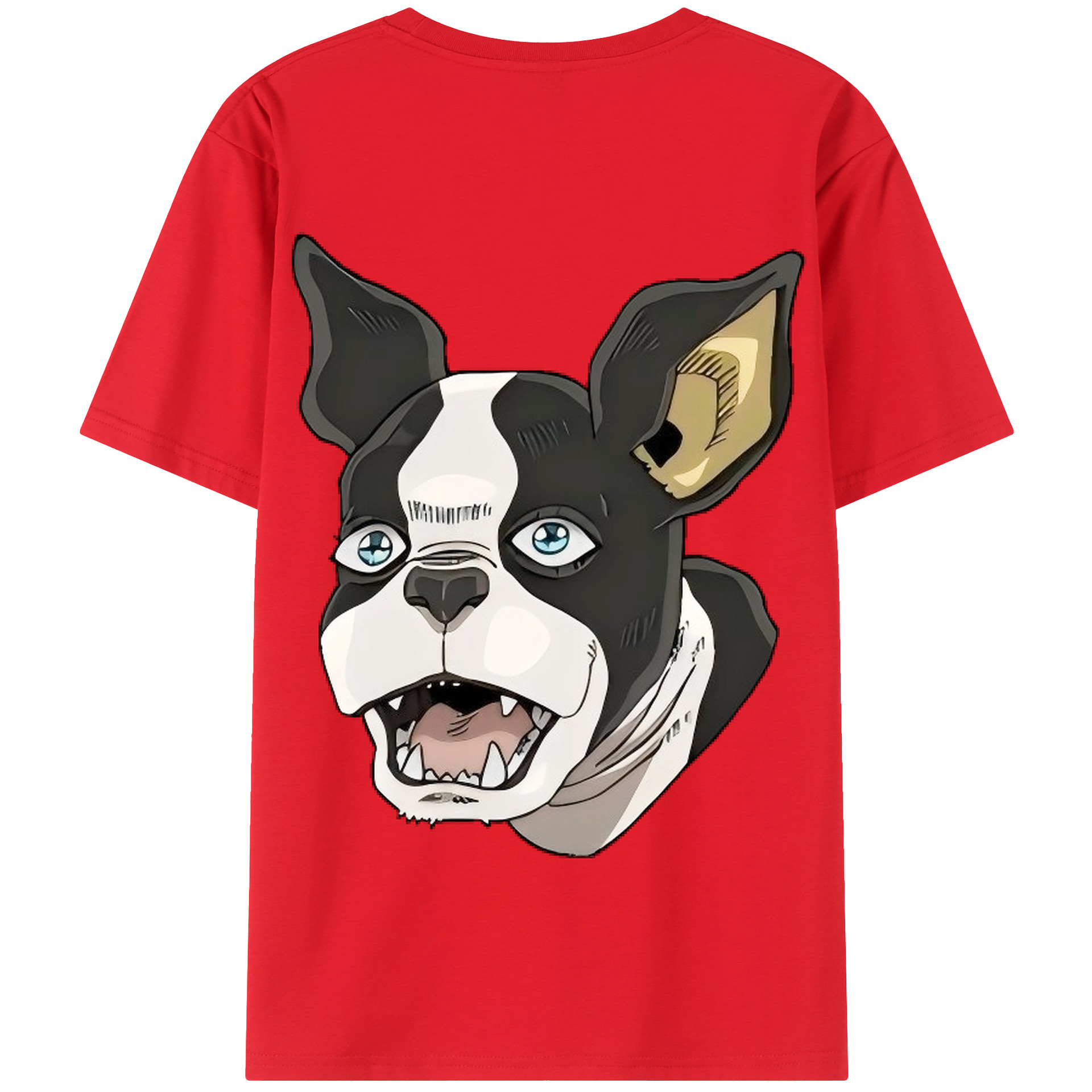 （画像用） ジョジョの奇妙な冒険 イギー JoJo's Bizarre Adventure Iggy 綿100％半袖Tシャツ（背面プリント）