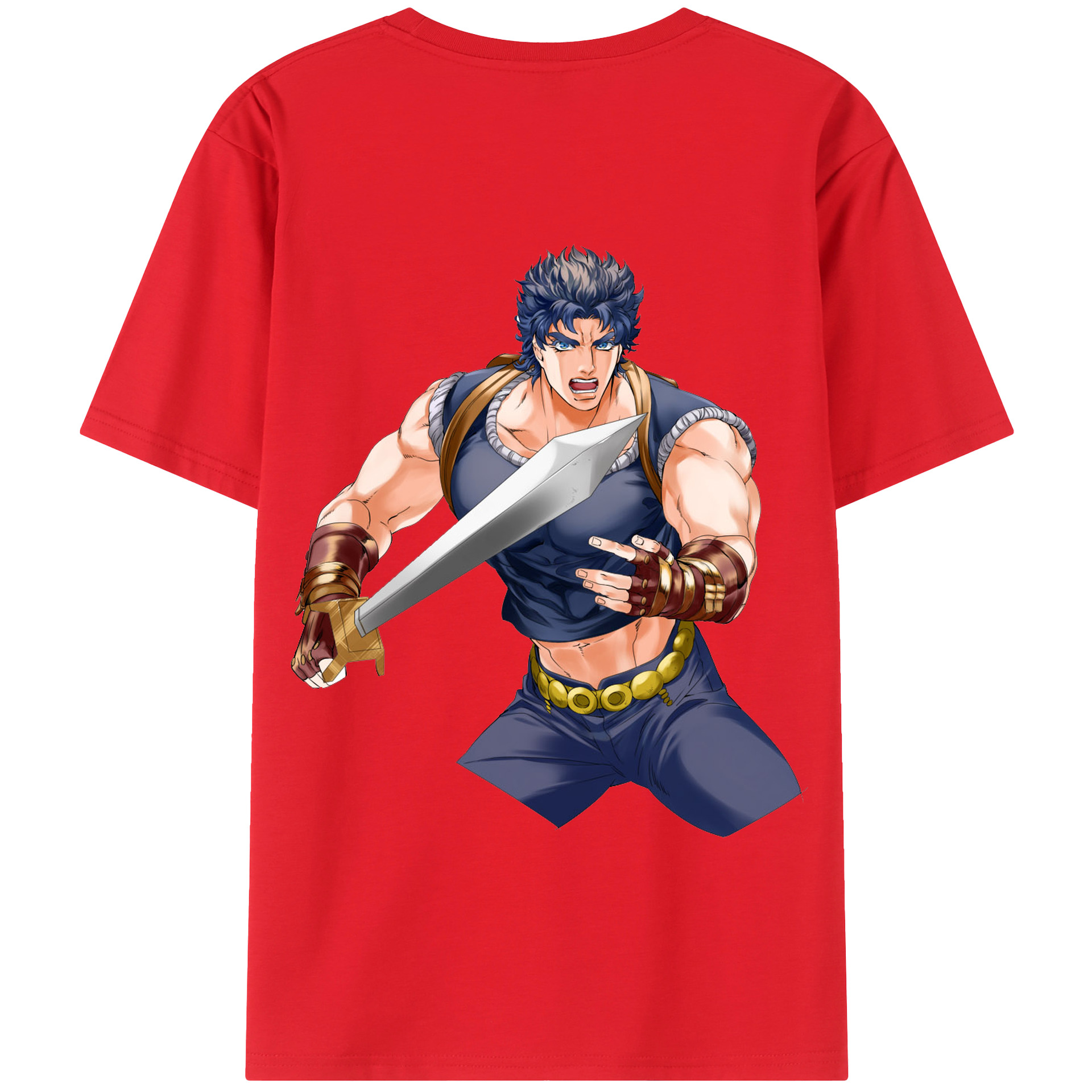 （画像用） ジョジョの奇妙な冒険 /ジョナサン?ジョースター JoJo's Bizarre Adventure Jonathan Joestar 綿100％半袖Tシャツ（背面プリント）