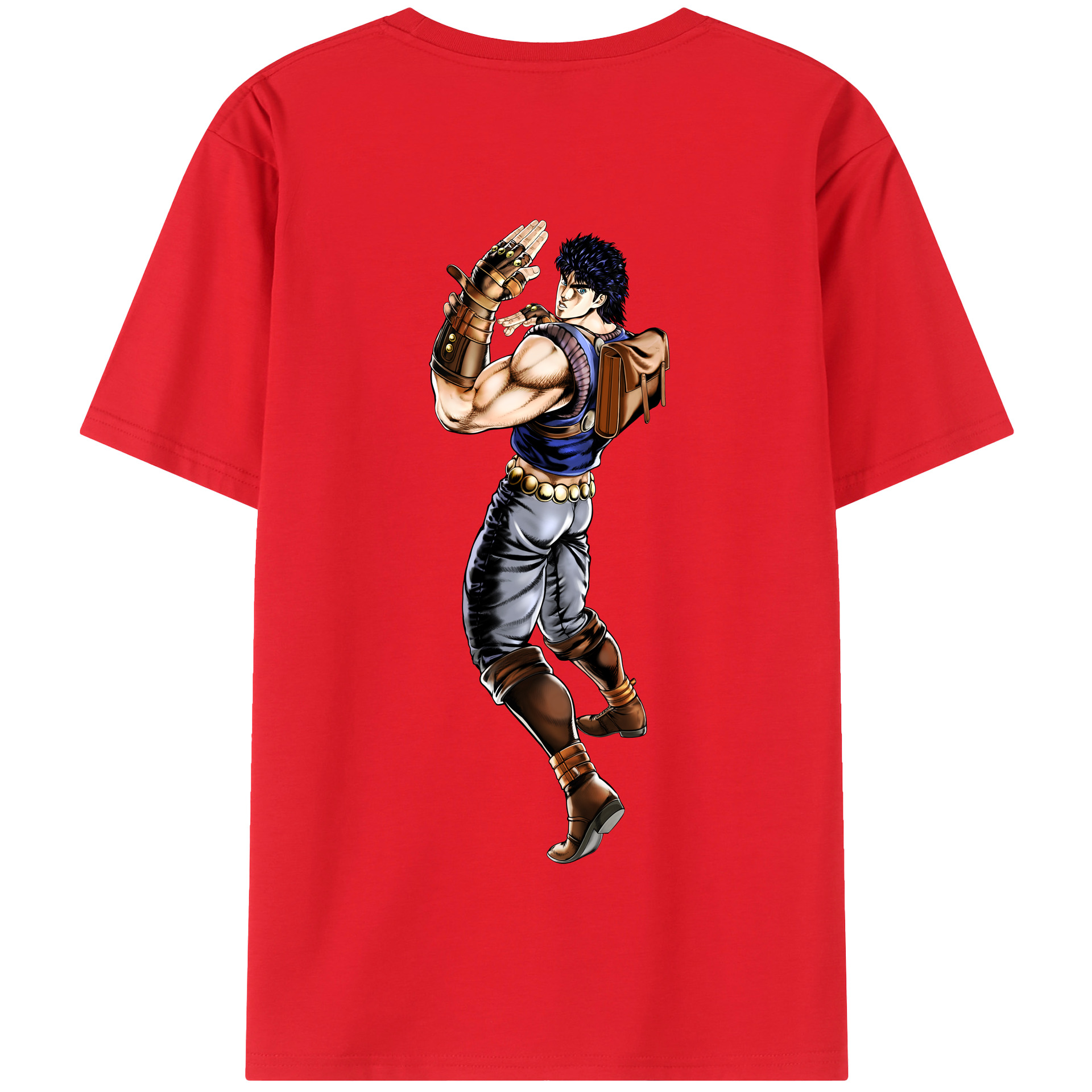 （画像用） ジョジョの奇妙な冒険 /ジョナサン?ジョースター JoJo's Bizarre Adventure Jonathan Joestar 綿100％半袖Tシャツ（背面プリント）