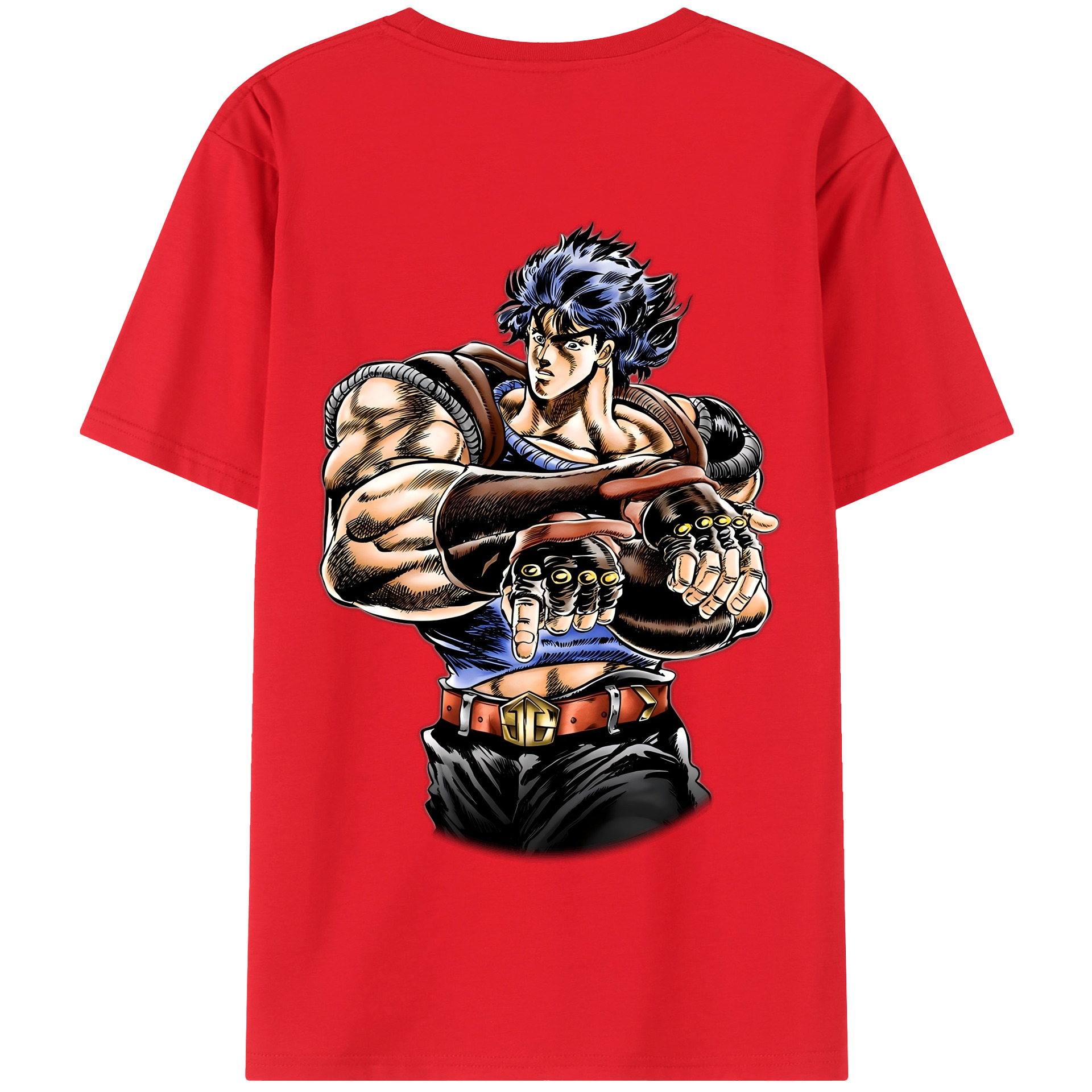 （画像用） ジョジョの奇妙な冒険 /ジョナサン?ジョースター JoJo's Bizarre Adventure Jonathan Joestar 綿100％半袖Tシャツ（背面プリント）
