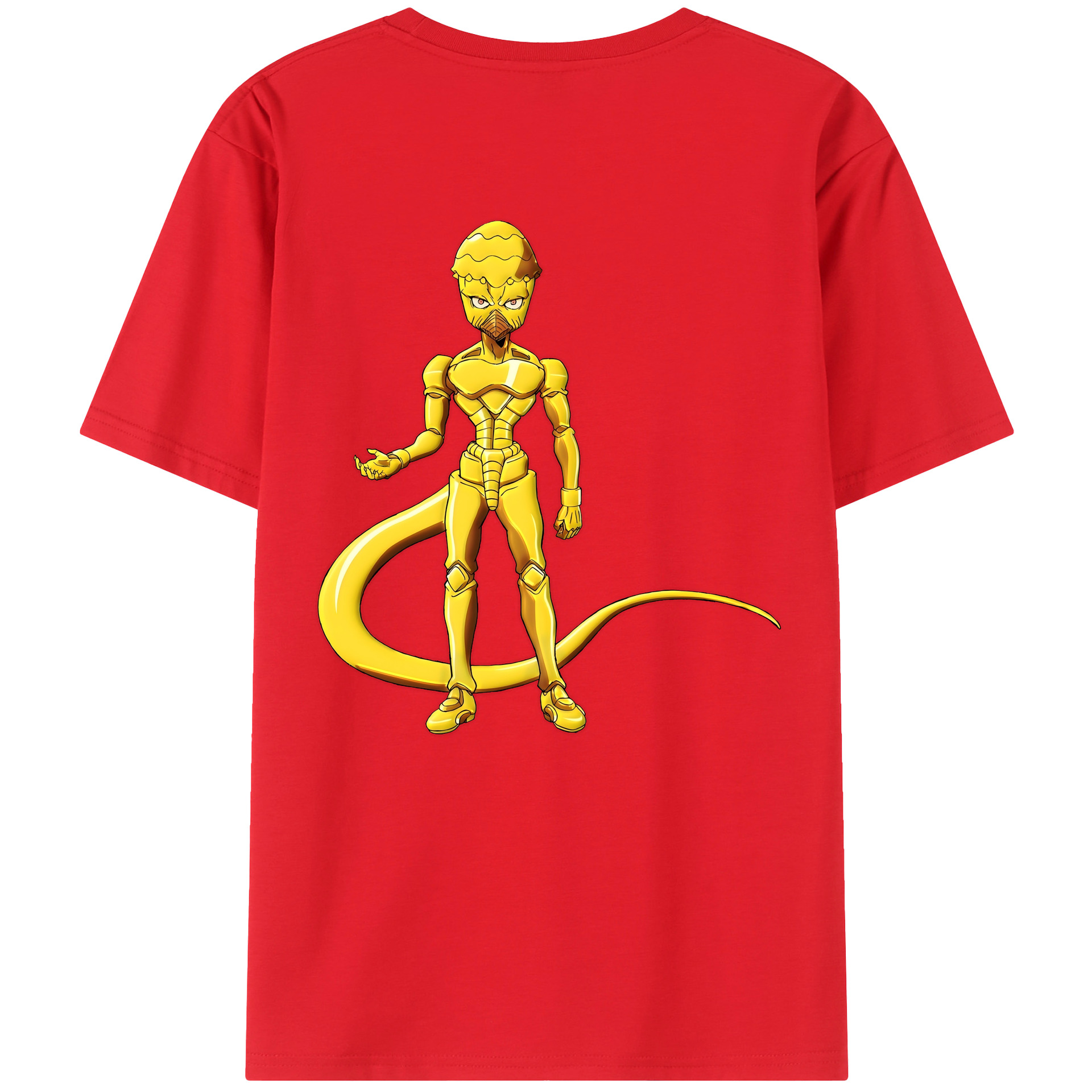 （画像用） ジョジョの奇妙な冒険 おといし あきら JoJo's Bizarre Adventure Akira Otoishi 綿100％半袖Tシャツ（背面プリント）
