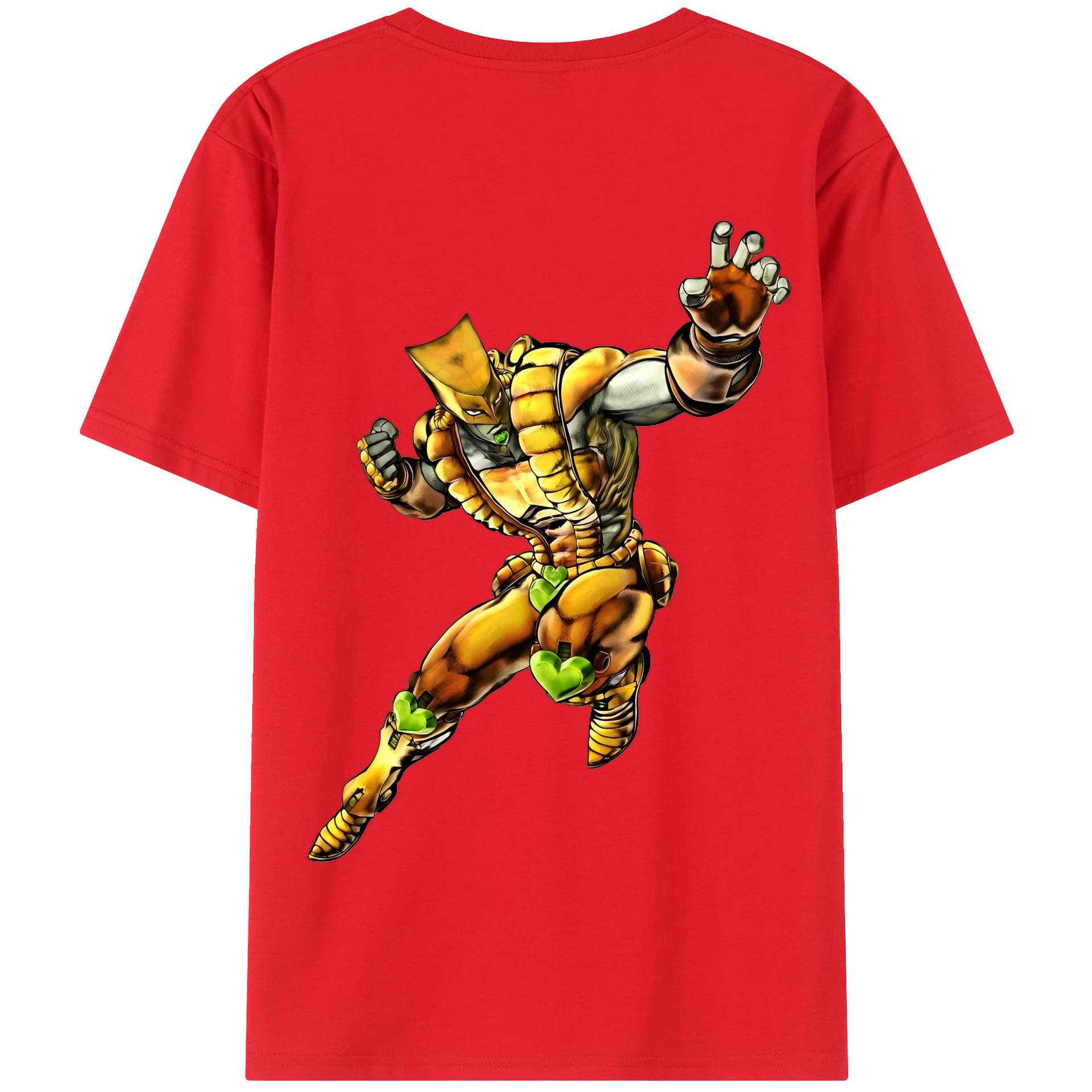 （画像用） ジョジョの奇妙な冒険 ディオ?ブランドー JoJo's Bizarre Adventure Dio Brando 綿100％半袖Tシャツ（背面プリント）