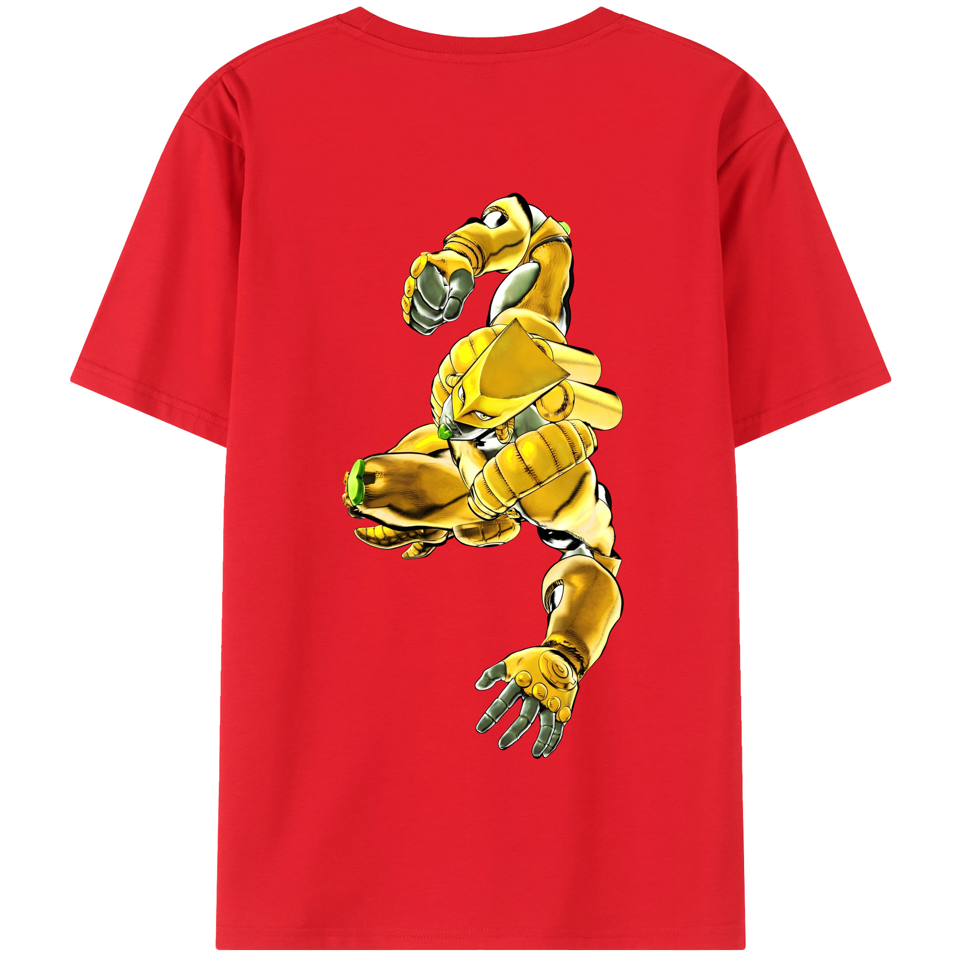 （画像用） ジョジョの奇妙な冒険 ディオ?ブランドー JoJo's Bizarre Adventure Dio Brando 綿100％半袖Tシャツ（背面プリント）