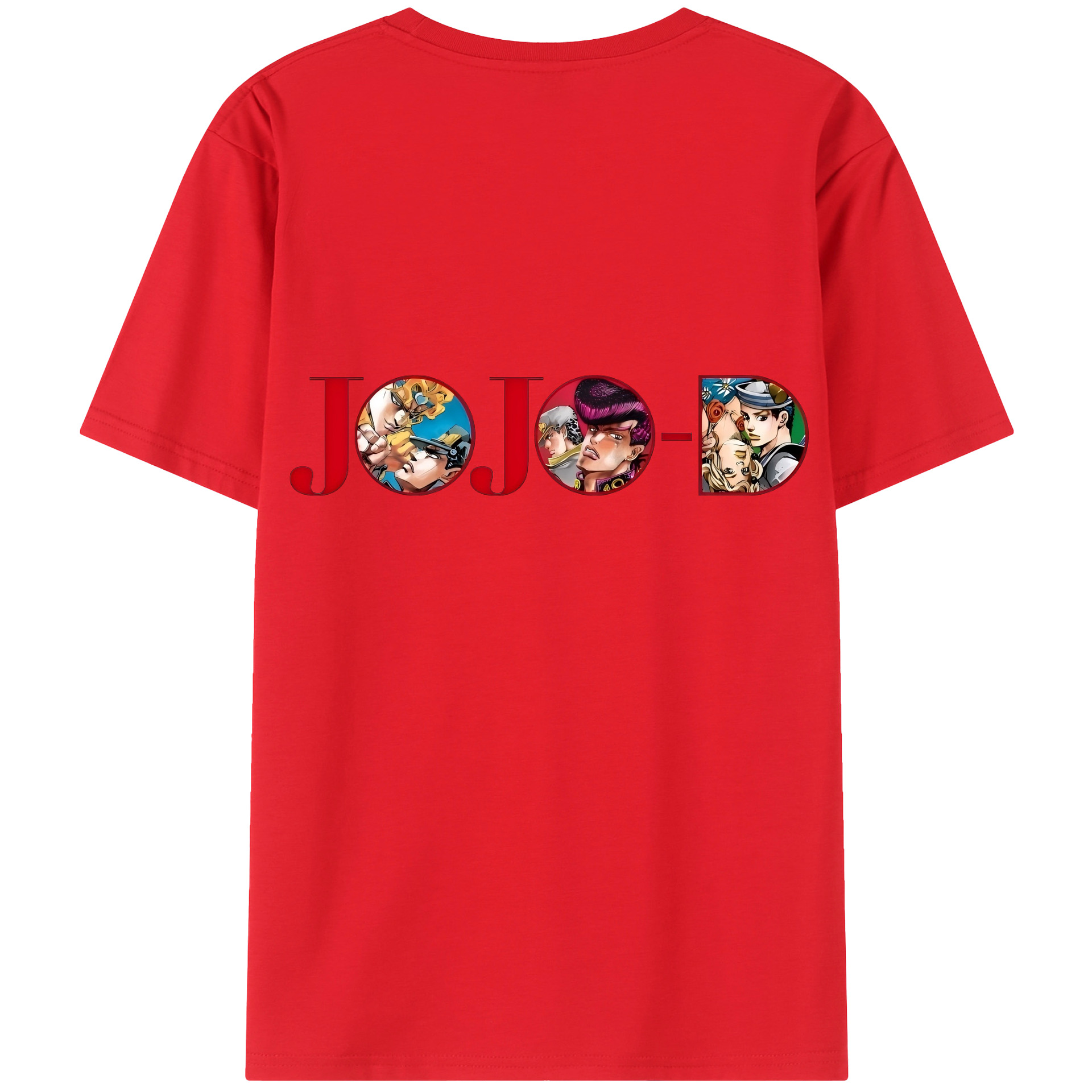 （画像用） ジョジョの奇妙な冒険 JoJo's Bizarre Adventure 綿100％半袖Tシャツ（背面プリント）