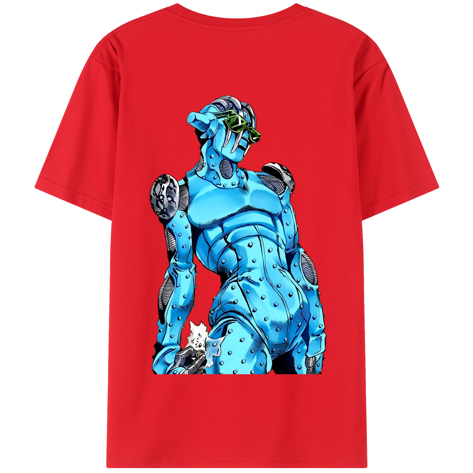 （画像用） ジョジョの奇妙な冒険 JoJo's Bizarre Adventure 綿100％半袖Tシャツ（背面プリント）