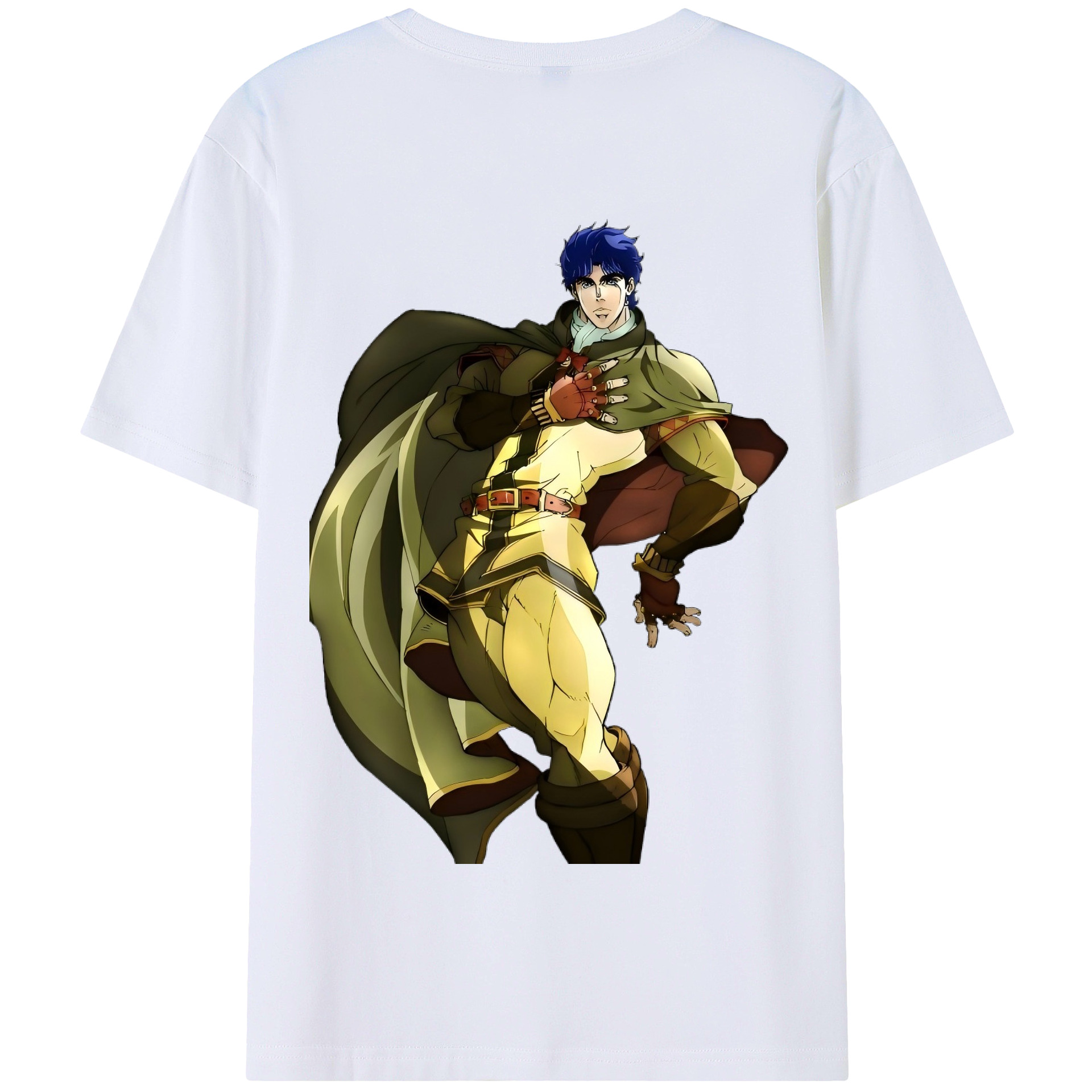 （画像用） ジョジョの奇妙な冒険 /ジョナサン?ジョースター JoJo's Bizarre Adventure Jonathan Joestar 綿100％半袖Tシャツ（背面プリント）
