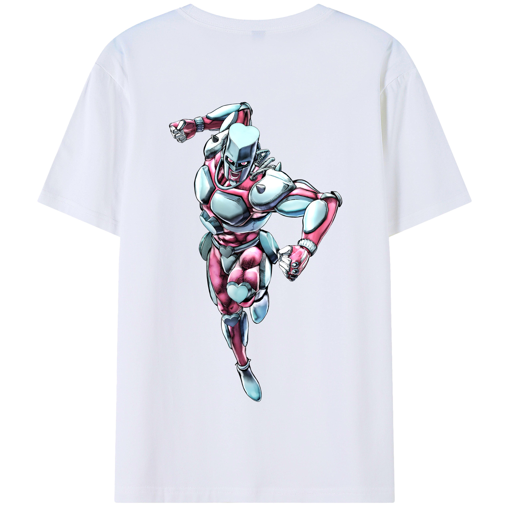 （画像用） ジョジョの奇妙な冒険 ひがしかた じょうすけ JoJo's Bizarre Adventure Higashikata Josuke 綿100％半袖Tシャツ（背面プリント）