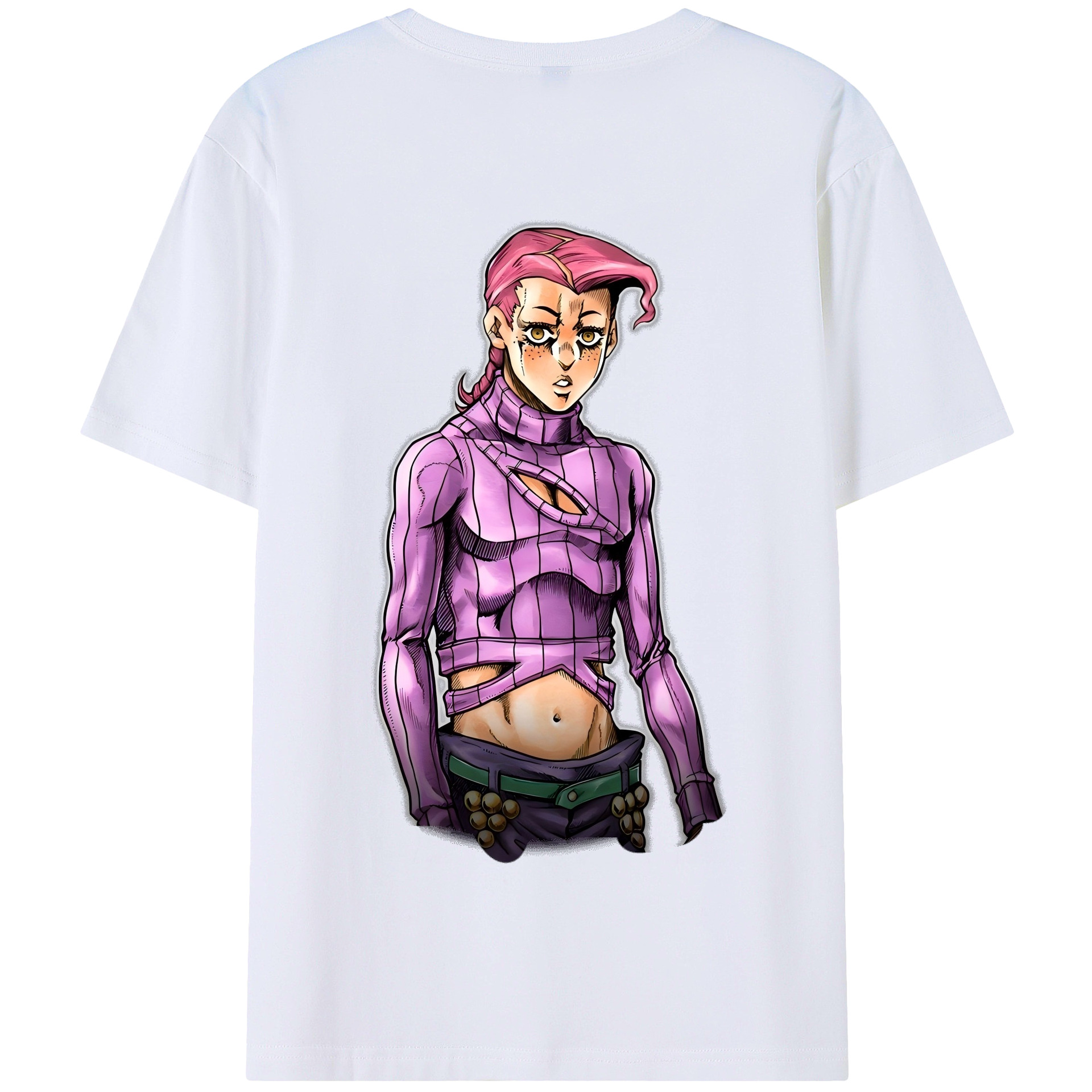 （画像用） ジョジョの奇妙な冒険 ビネガー?ドッピオ JoJo's Bizarre Adventure Vinegar Doppio 綿100％半袖Tシャツ（背面プリント）