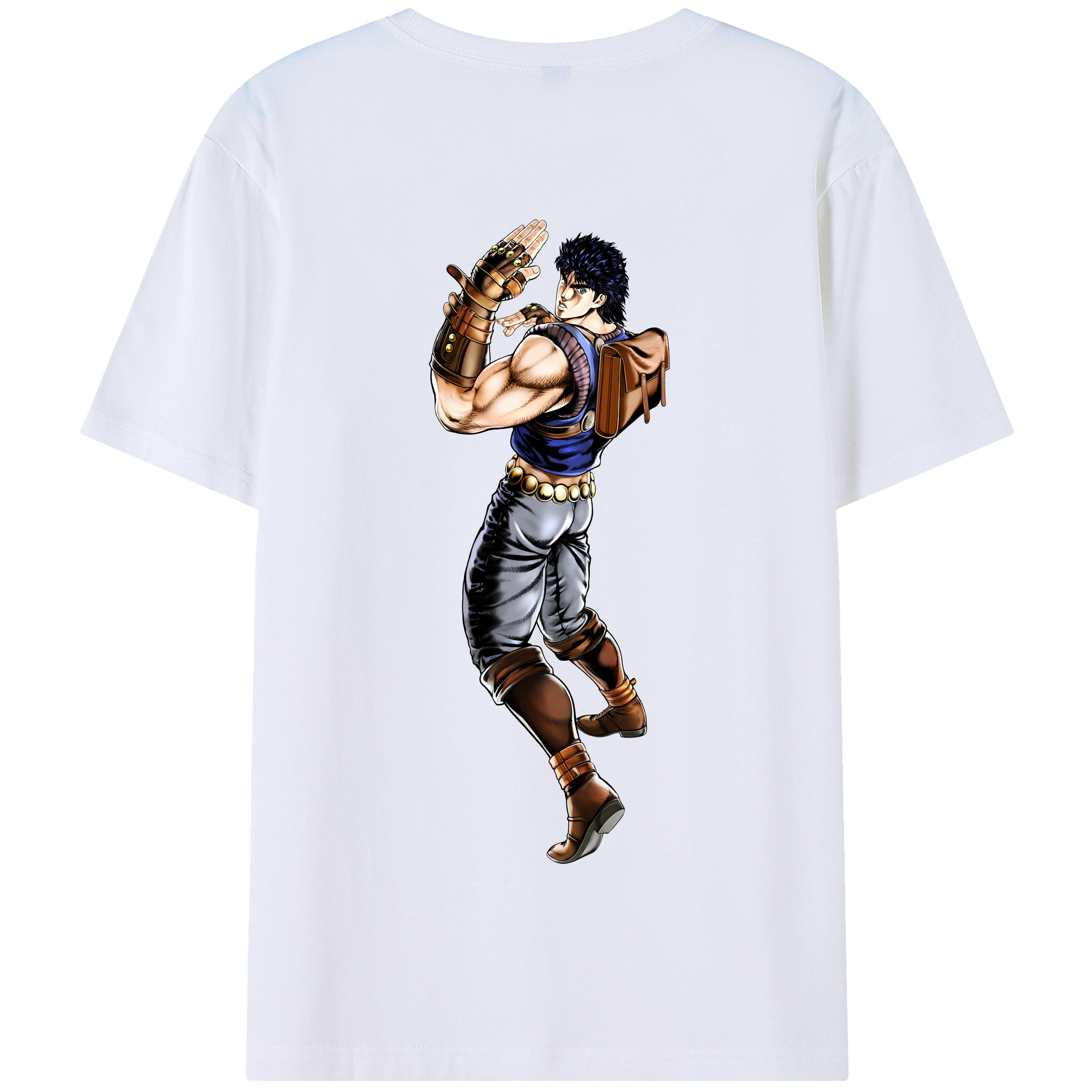 （画像用） ジョジョの奇妙な冒険 /ジョナサン?ジョースター JoJo's Bizarre Adventure Jonathan Joestar 綿100％半袖Tシャツ（背面プリント）
