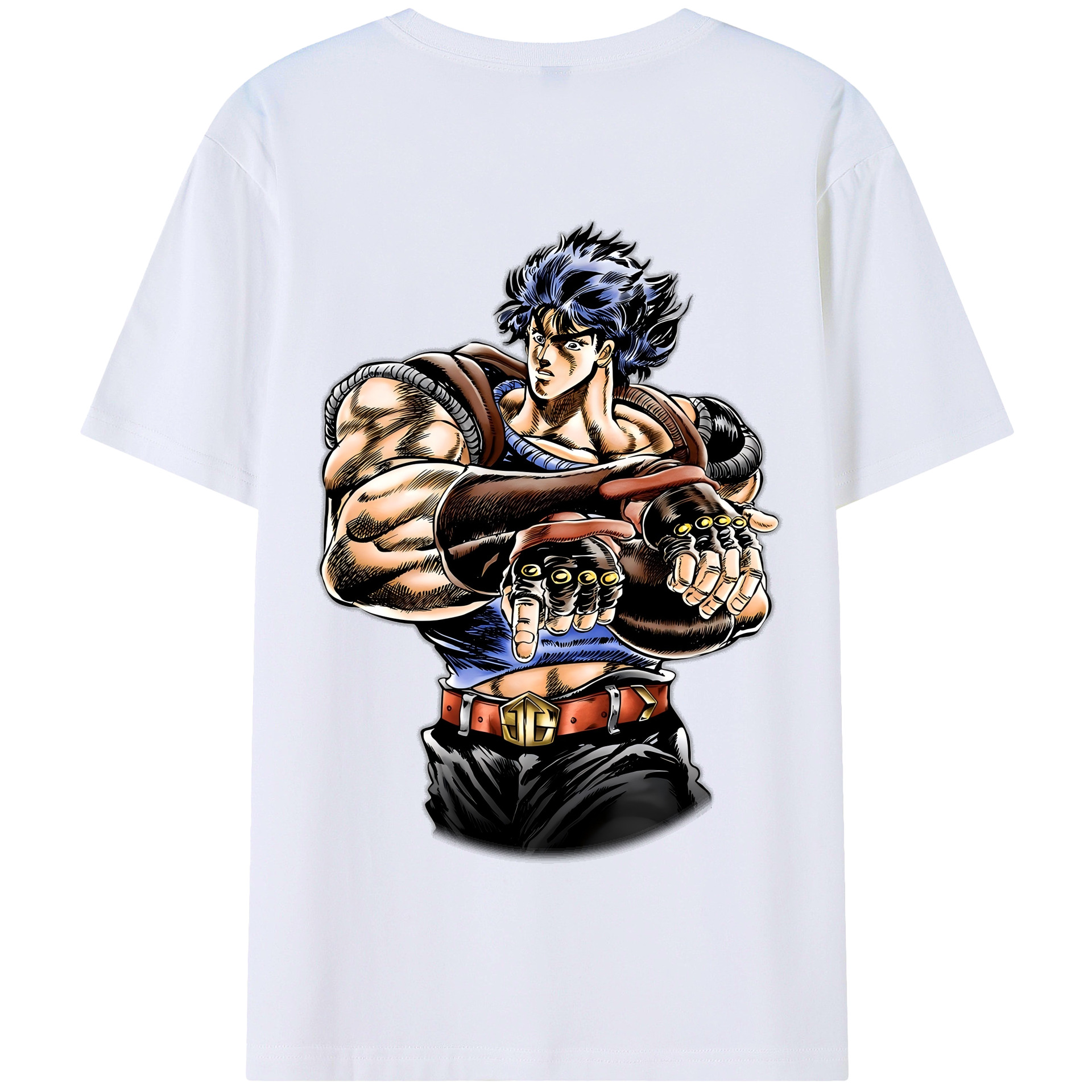 （画像用） ジョジョの奇妙な冒険 /ジョナサン?ジョースター JoJo's Bizarre Adventure Jonathan Joestar 綿100％半袖Tシャツ（背面プリント）