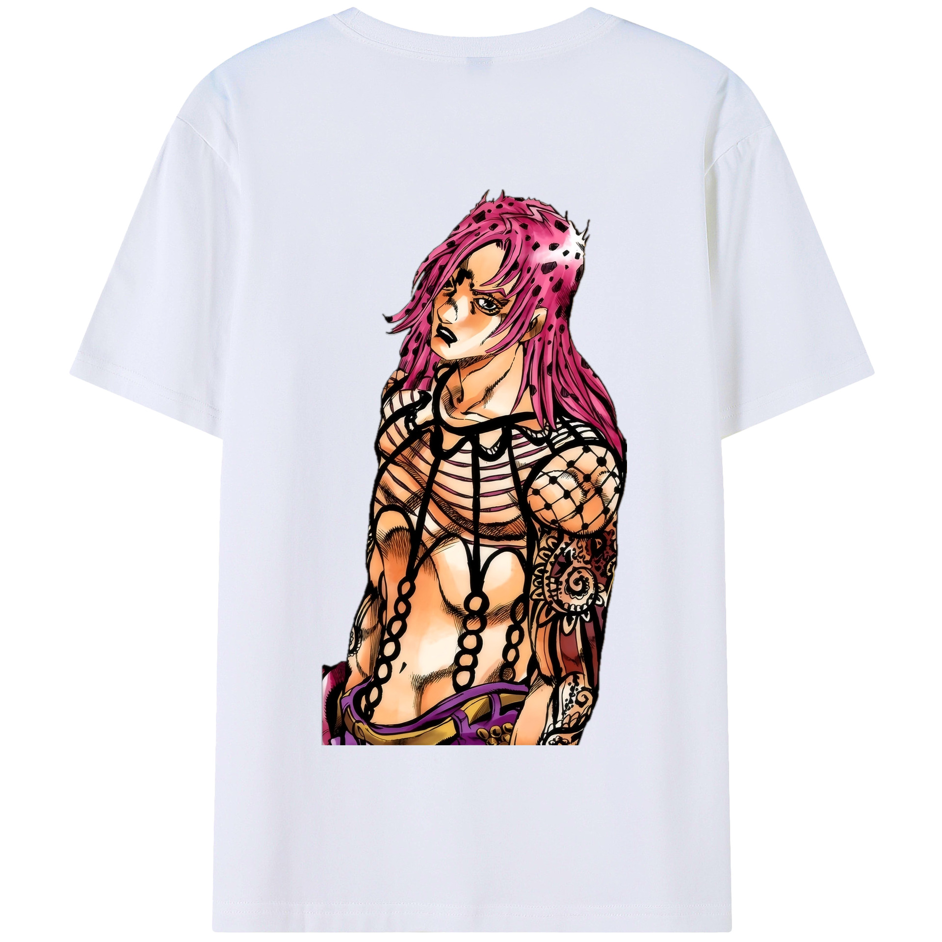 （画像用） ジョジョの奇妙な冒険 ビネガー?ドッピオ JoJo's Bizarre Adventure Vinegar Doppio 綿100％半袖Tシャツ（背面プリント）