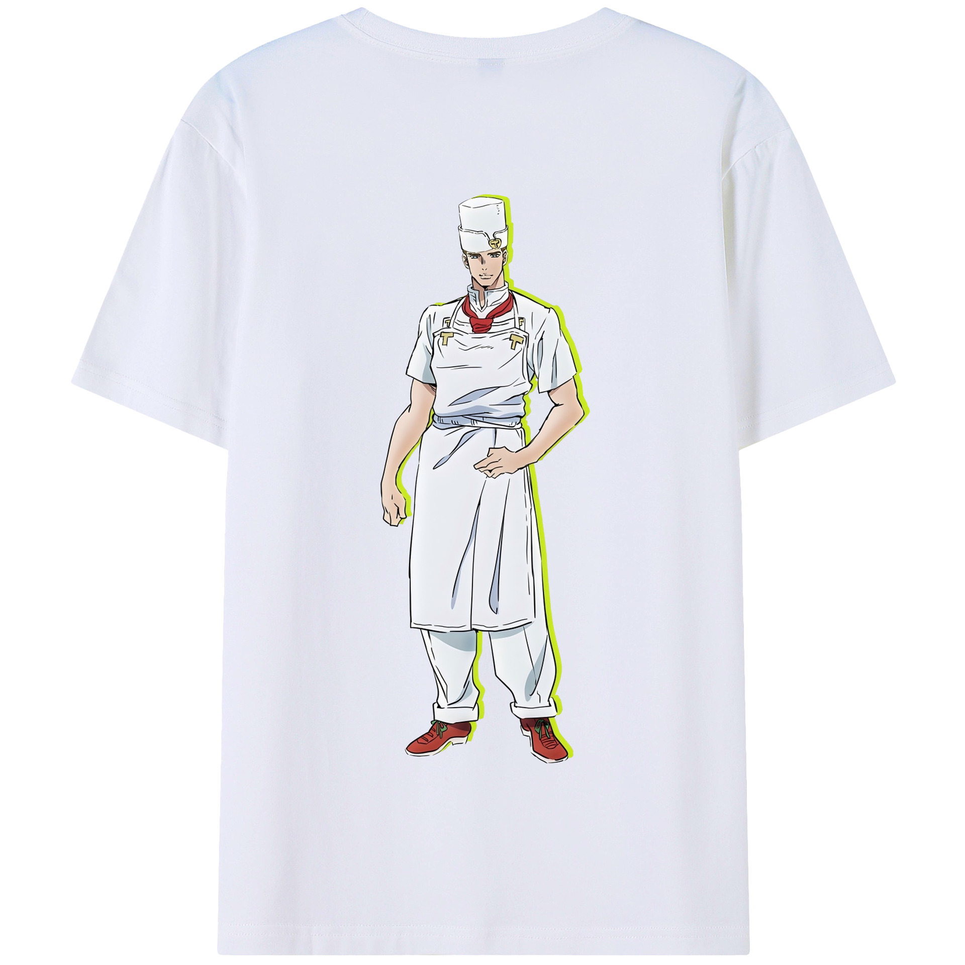 （画像用） ジョジョの奇妙な冒険 Tonio Trussardi JoJo's Bizarre Adventure トニオ?トラッサルディ 綿100％半袖Tシャツ（背面プリント）