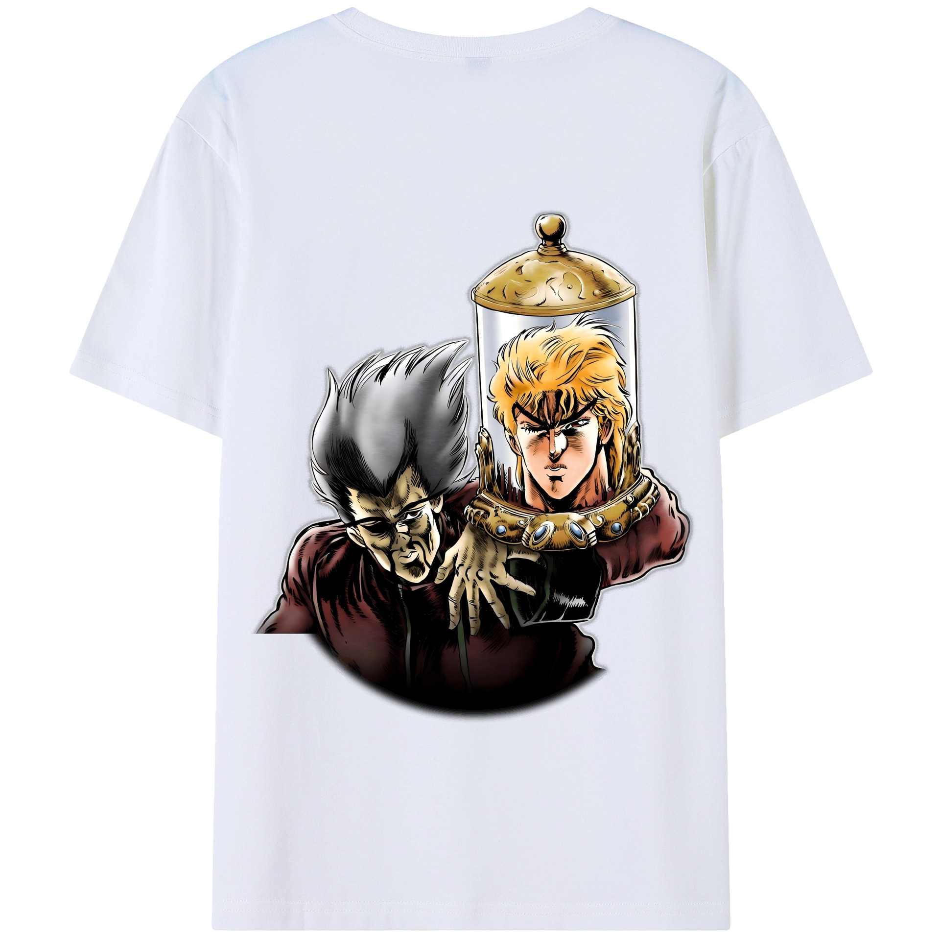 （画像用） ジョジョの奇妙な冒険 ディオ?ブランドー JoJo's Bizarre Adventure Dio Brando 綿100％半袖Tシャツ（背面プリント）