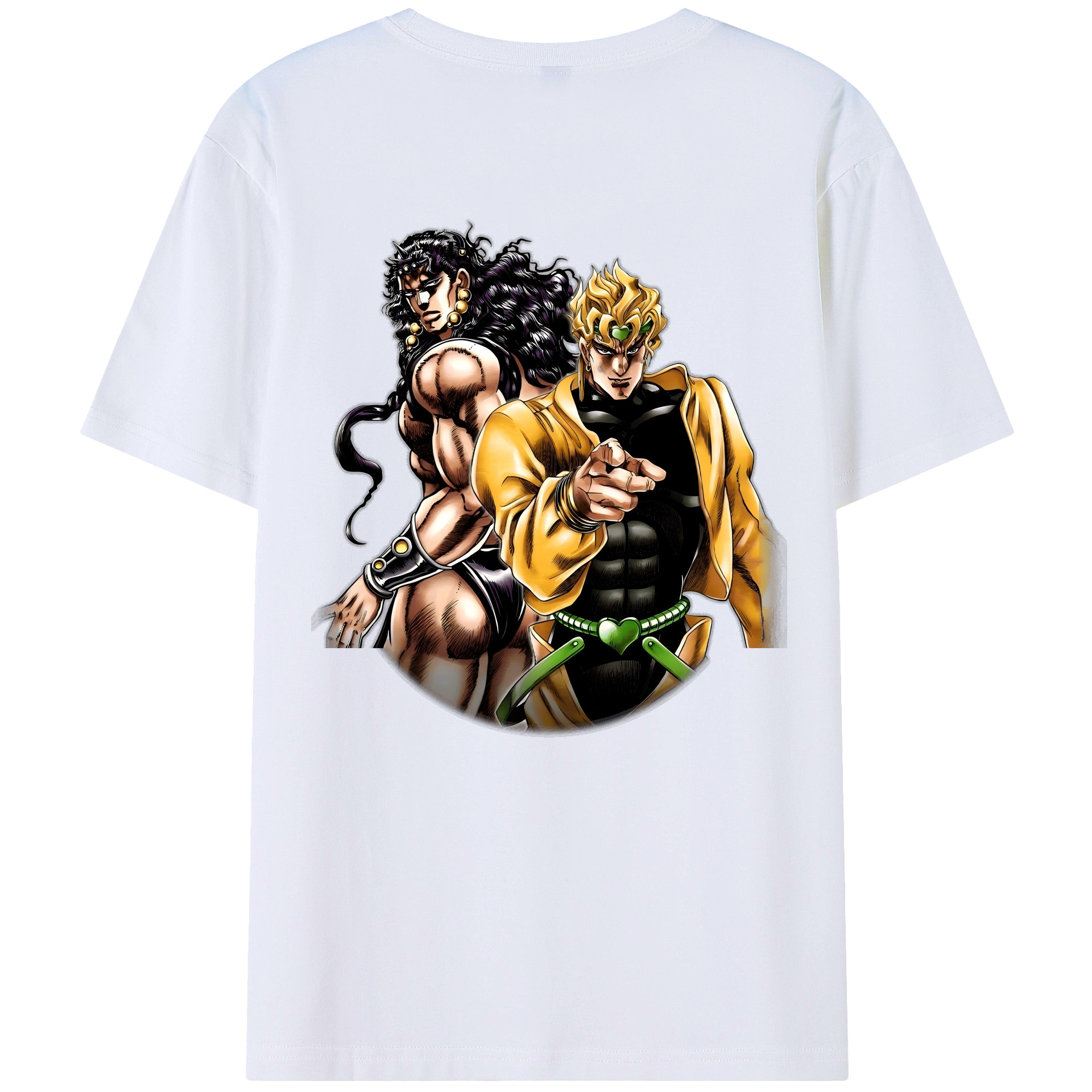 （画像用） ジョジョの奇妙な冒険 ディオ?ブランドー JoJo's Bizarre Adventure Dio Brando 綿100％半袖Tシャツ（背面プリント）