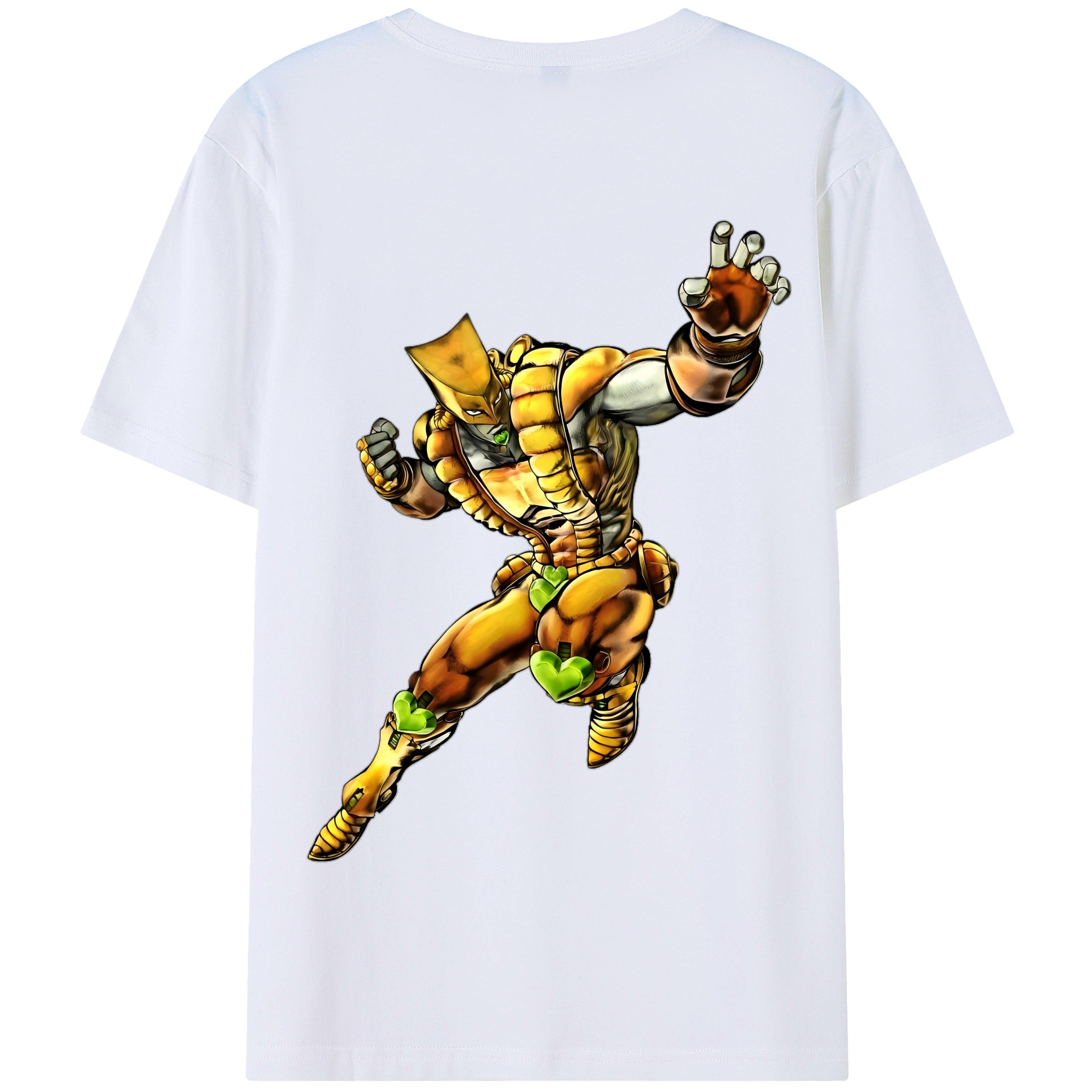 （画像用） ジョジョの奇妙な冒険 ディオ?ブランドー JoJo's Bizarre Adventure Dio Brando 綿100％半袖Tシャツ（背面プリント）