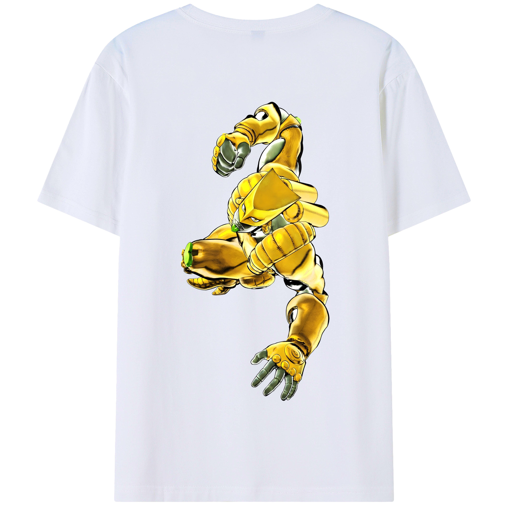 （画像用） ジョジョの奇妙な冒険 ディオ?ブランドー JoJo's Bizarre Adventure Dio Brando 綿100％半袖Tシャツ（背面プリント）