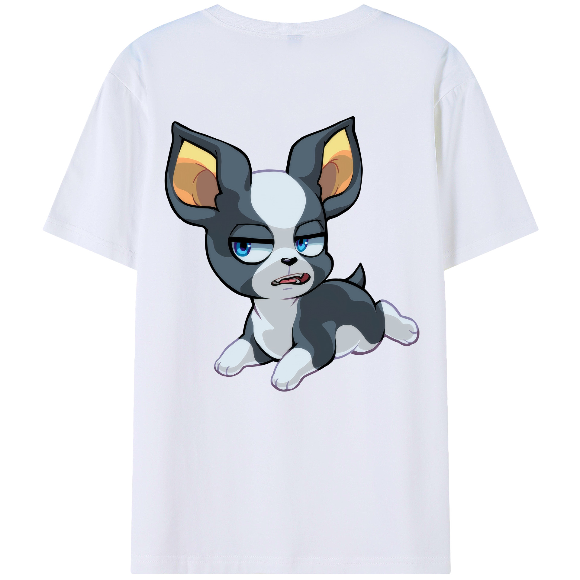 （画像用） ジョジョの奇妙な冒険 イギー JoJo's Bizarre Adventure Iggy 綿100％半袖Tシャツ（背面プリント）