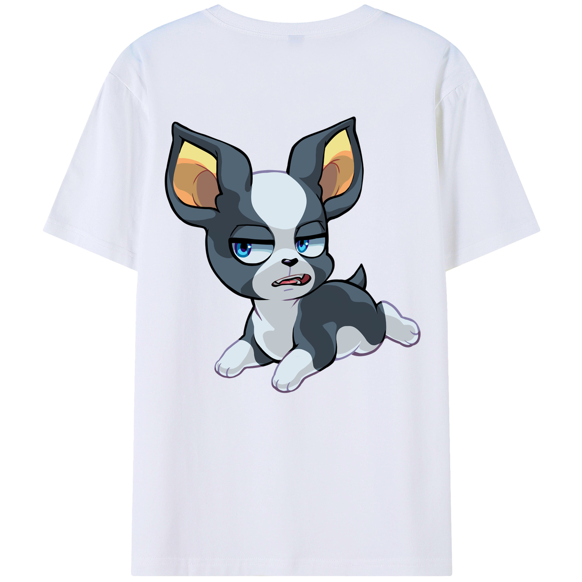 （画像用） ジョジョの奇妙な冒険 イギー JoJo's Bizarre Adventure Iggy 綿100％半袖Tシャツ（背面プリント）