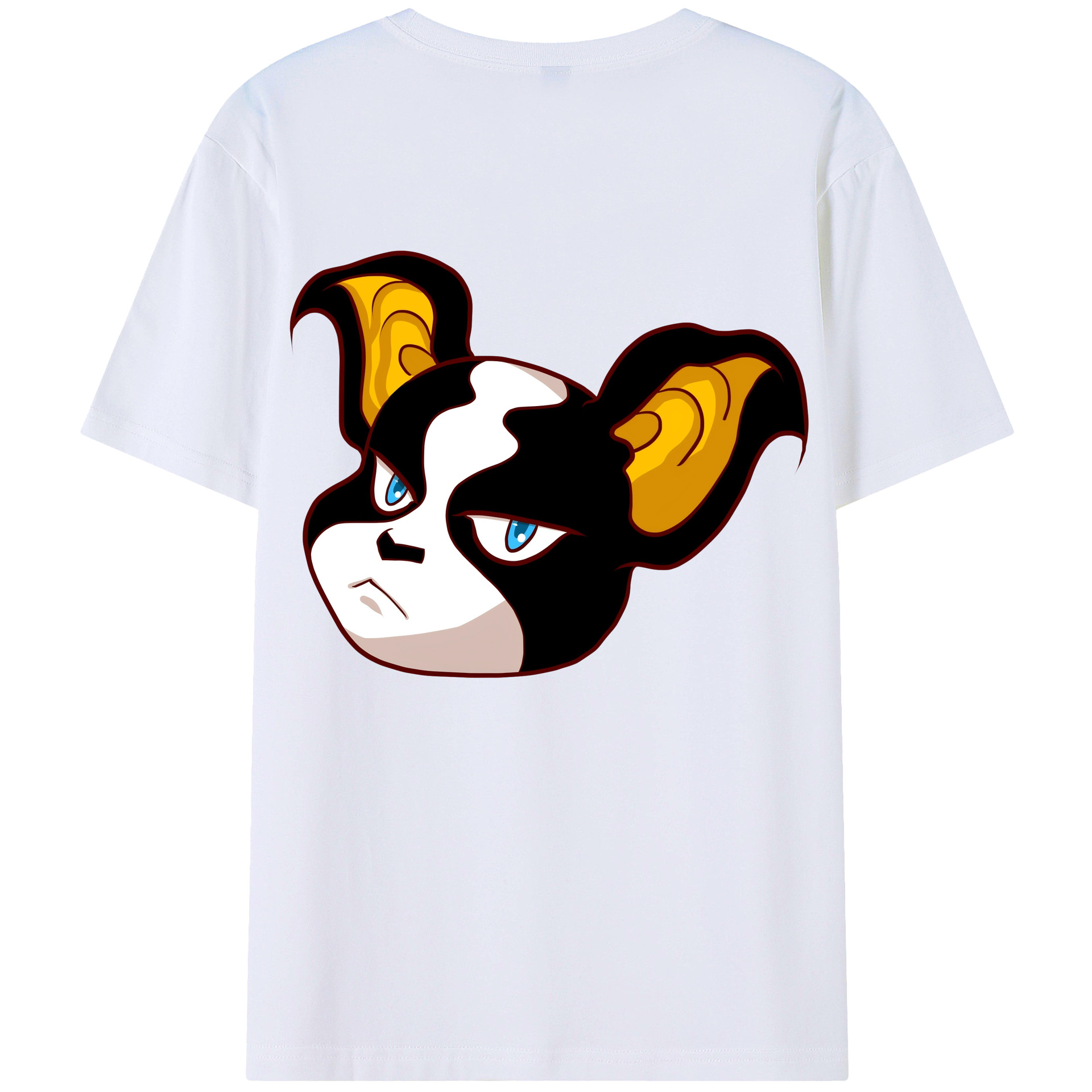 （画像用） ジョジョの奇妙な冒険 イギー JoJo's Bizarre Adventure Iggy 綿100％半袖Tシャツ（背面プリント）