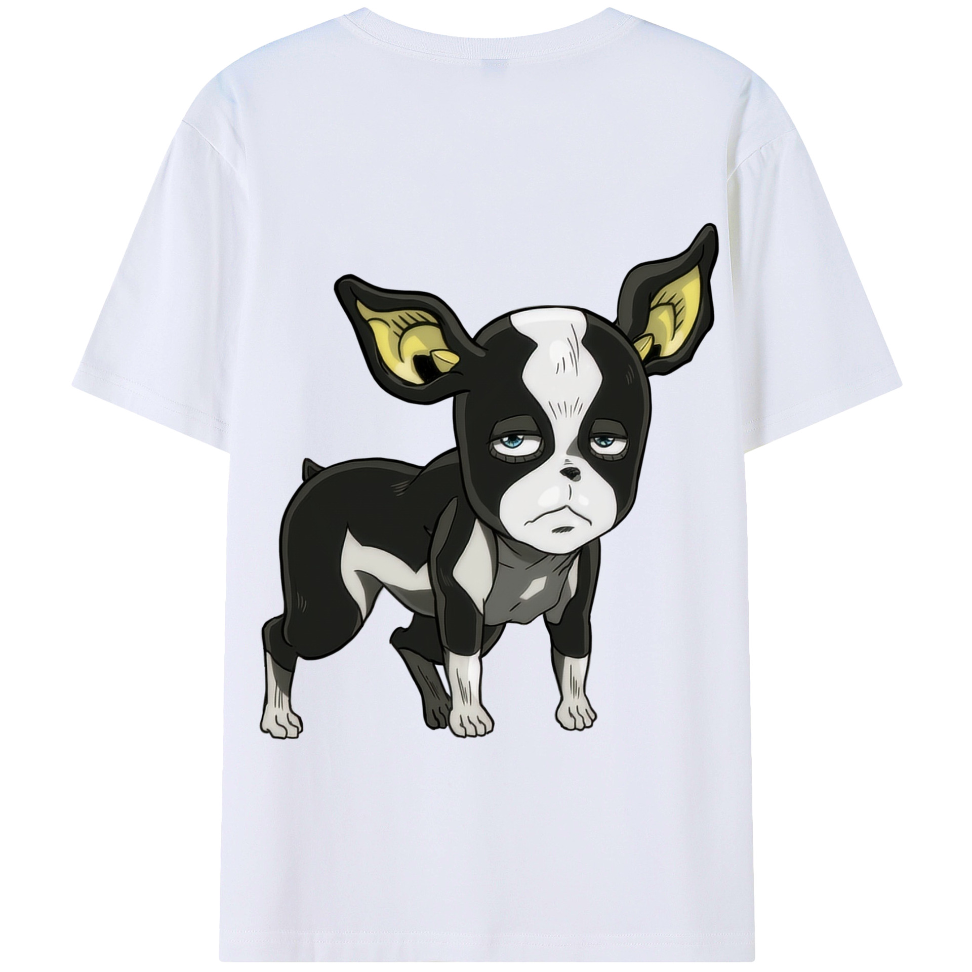 （画像用） ジョジョの奇妙な冒険 イギー JoJo's Bizarre Adventure Iggy 綿100％半袖Tシャツ（背面プリント）
