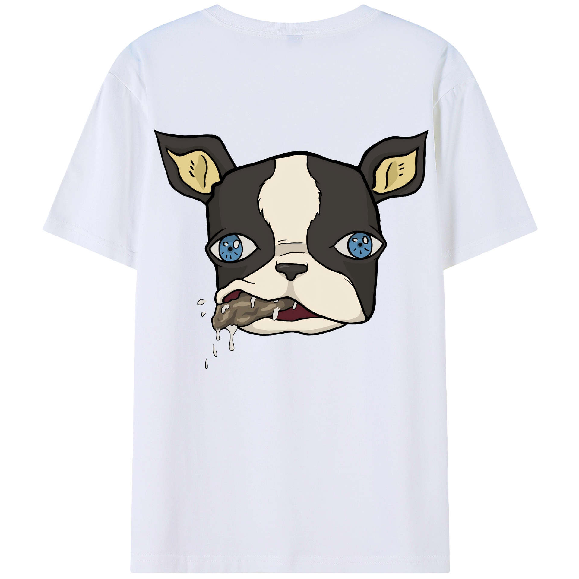 （画像用） ジョジョの奇妙な冒険 イギー JoJo's Bizarre Adventure Iggy 綿100％半袖Tシャツ（背面プリント）