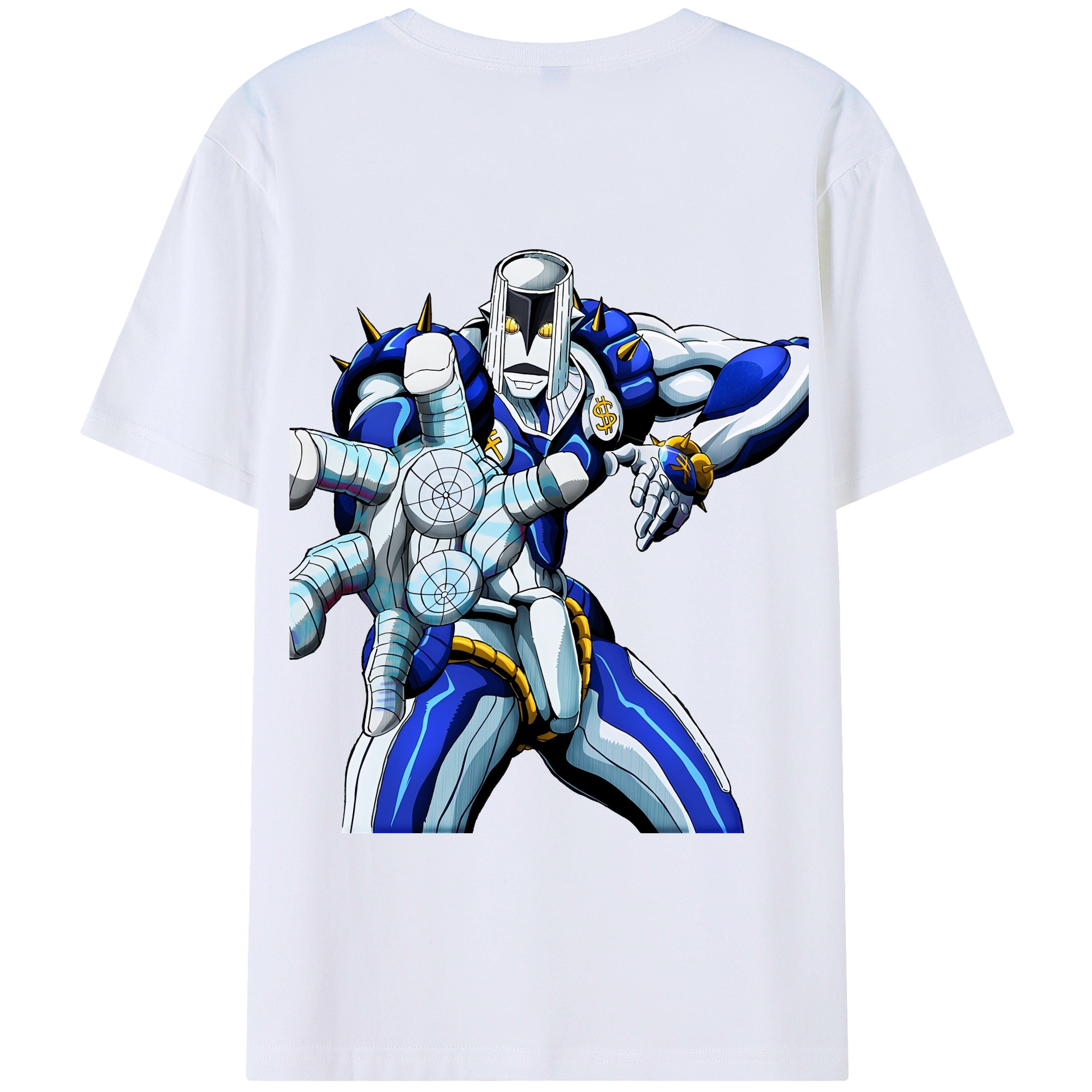 （画像用） ジョジョの奇妙な冒険 虹村億泰 にじむら おくやす JoJo's Bizarre Adventure Nijimura Okuyasu 綿100％半袖Tシャツ（背面プリント）