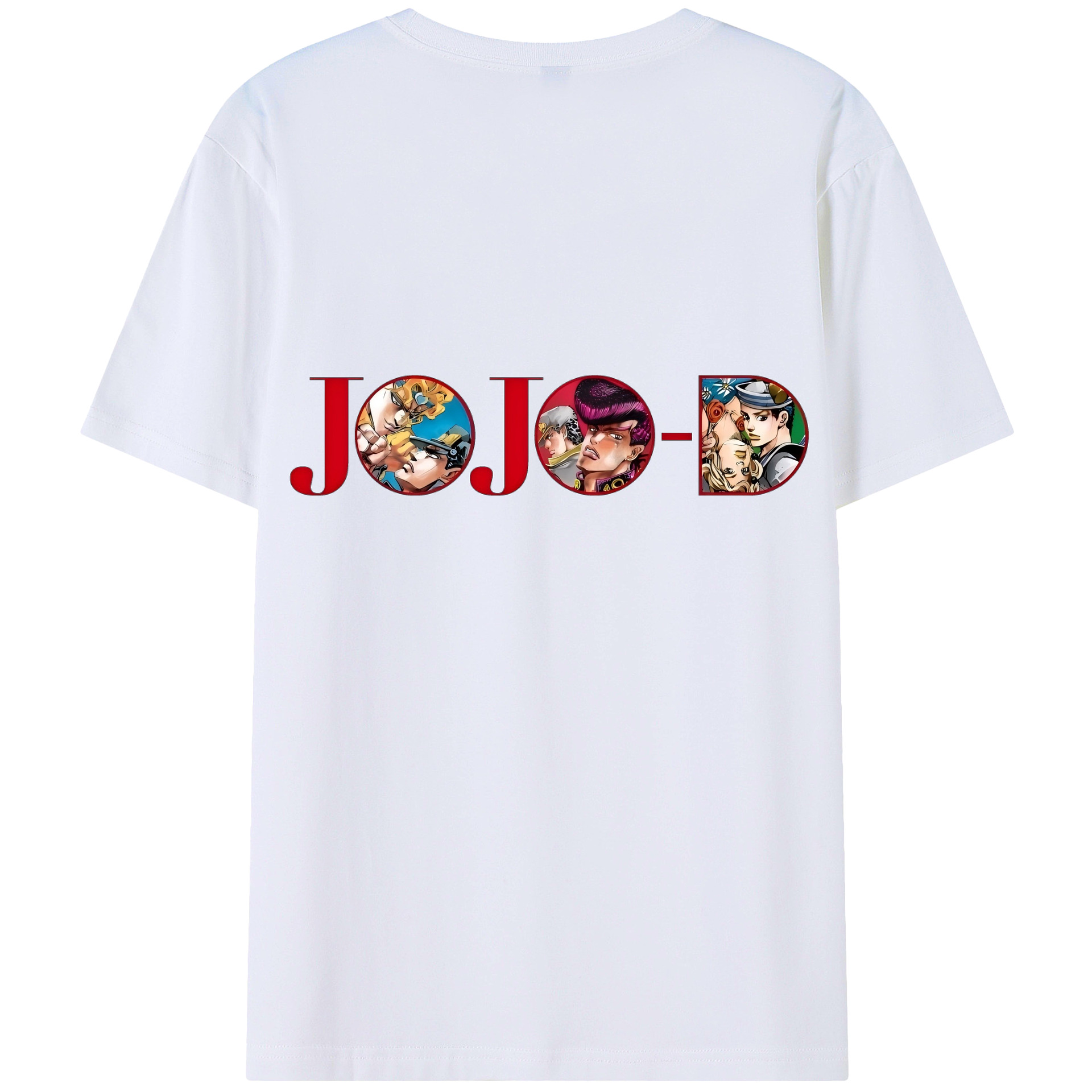 （画像用） ジョジョの奇妙な冒険 JoJo's Bizarre Adventure 綿100％半袖Tシャツ（背面プリント）