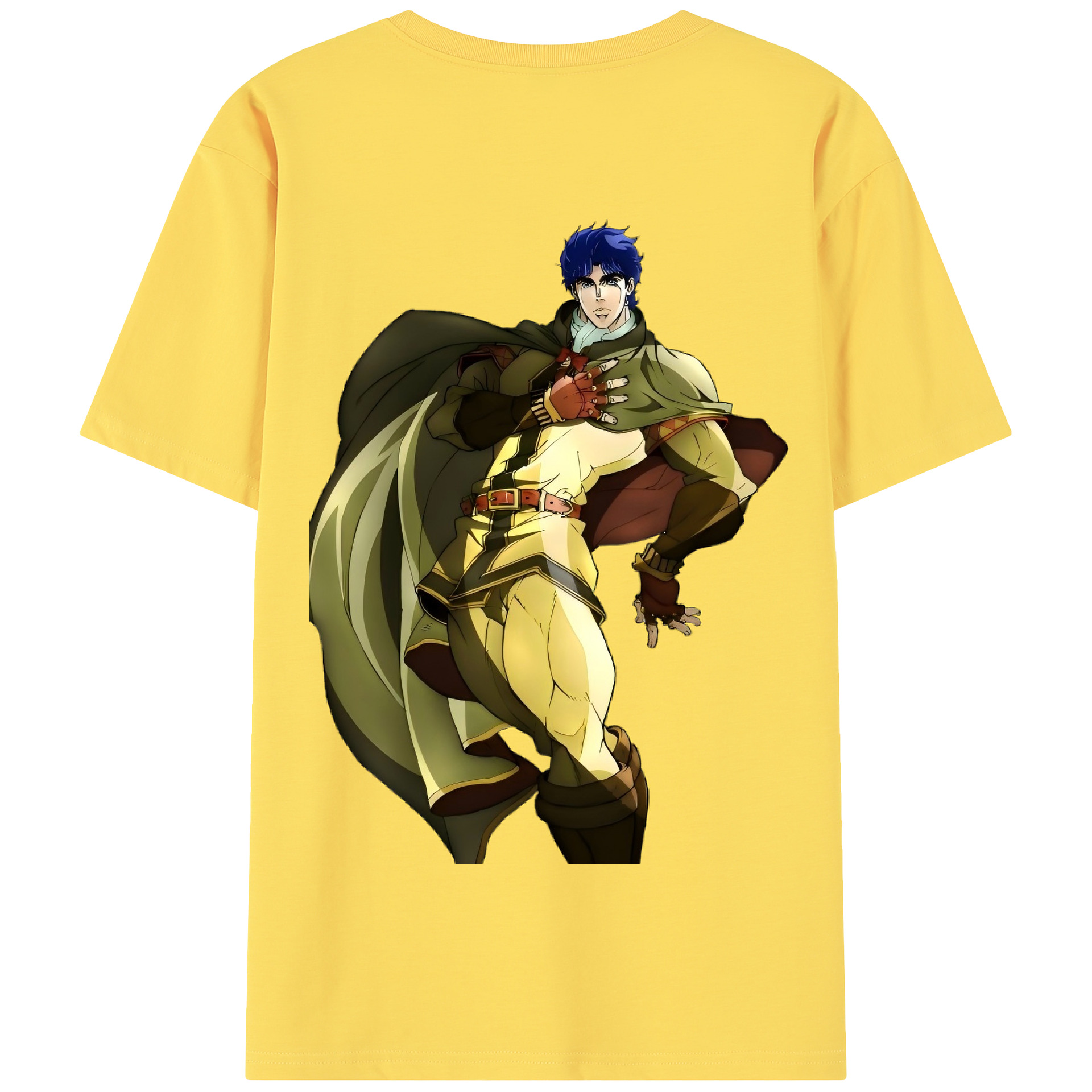 （画像用） ジョジョの奇妙な冒険 /ジョナサン?ジョースター JoJo's Bizarre Adventure Jonathan Joestar 綿100％半袖Tシャツ（背面プリント）