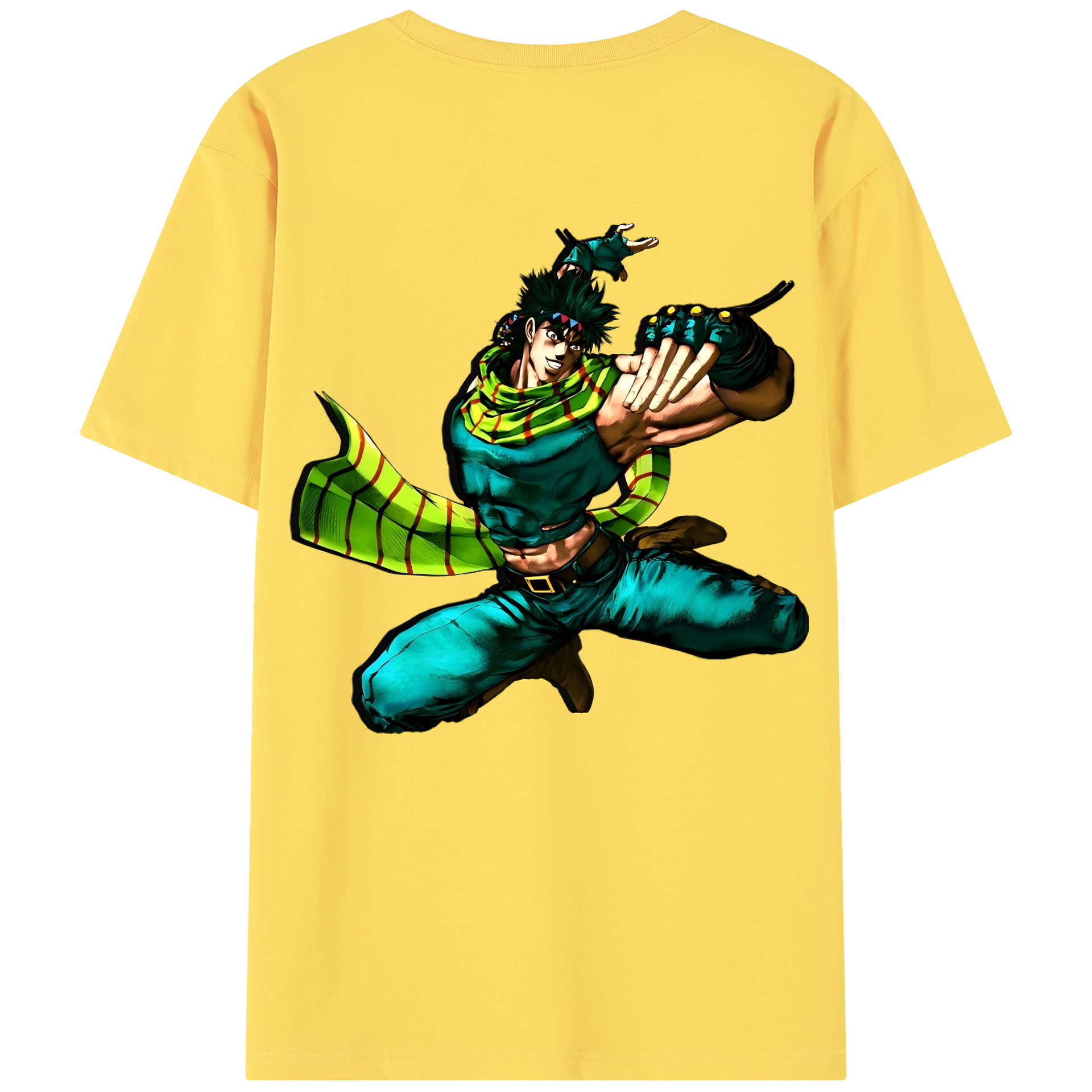 （画像用） ジョジョの奇妙な冒険 ジョセフ?ジョースター JoJo's Bizarre Adventure Joseph Joestar 綿100％半袖Tシャツ（背面プリント）