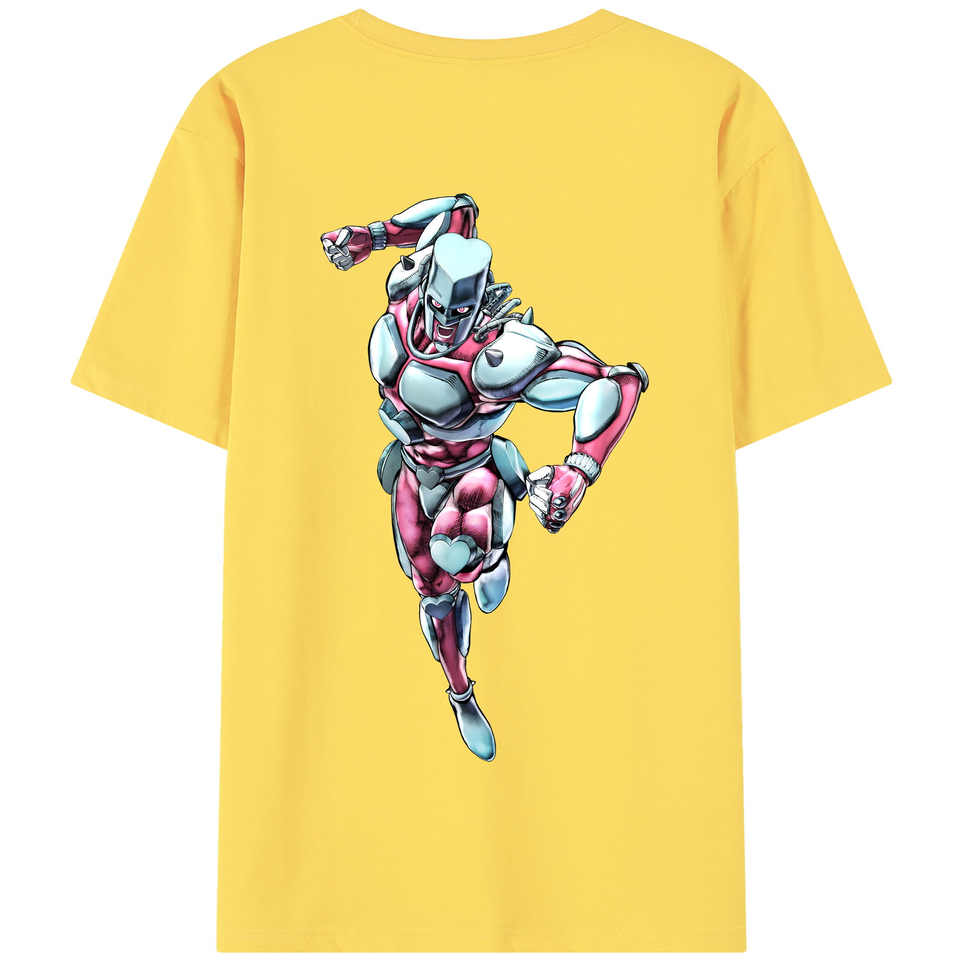 （画像用） ジョジョの奇妙な冒険 ひがしかた じょうすけ JoJo's Bizarre Adventure Higashikata Josuke 綿100％半袖Tシャツ（背面プリント）