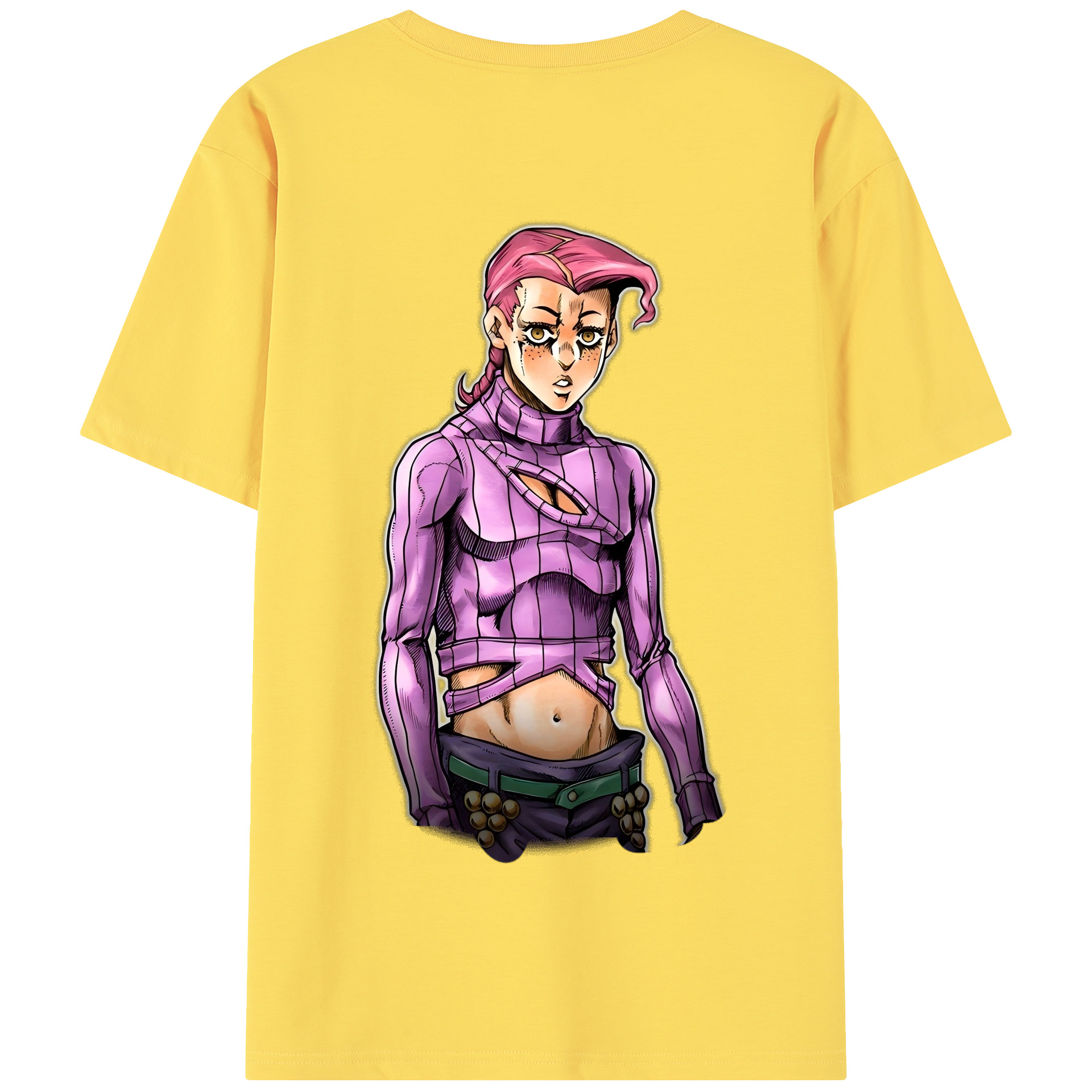 （画像用） ジョジョの奇妙な冒険 ビネガー?ドッピオ JoJo's Bizarre Adventure Vinegar Doppio 綿100％半袖Tシャツ（背面プリント）