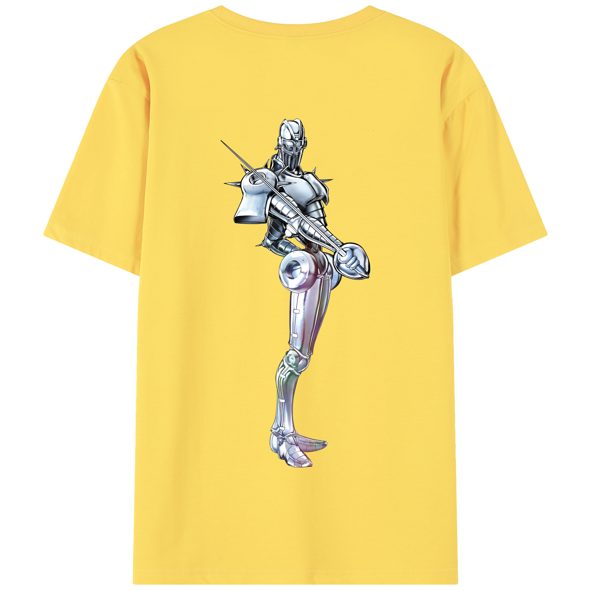 （画像用） ジョジョの奇妙な冒険 ジャン＝ピエール?ポルナレフ JoJo's Bizarre Adventure Jan Pierre Polnareff 綿100％半袖Tシャツ（背面プリント）