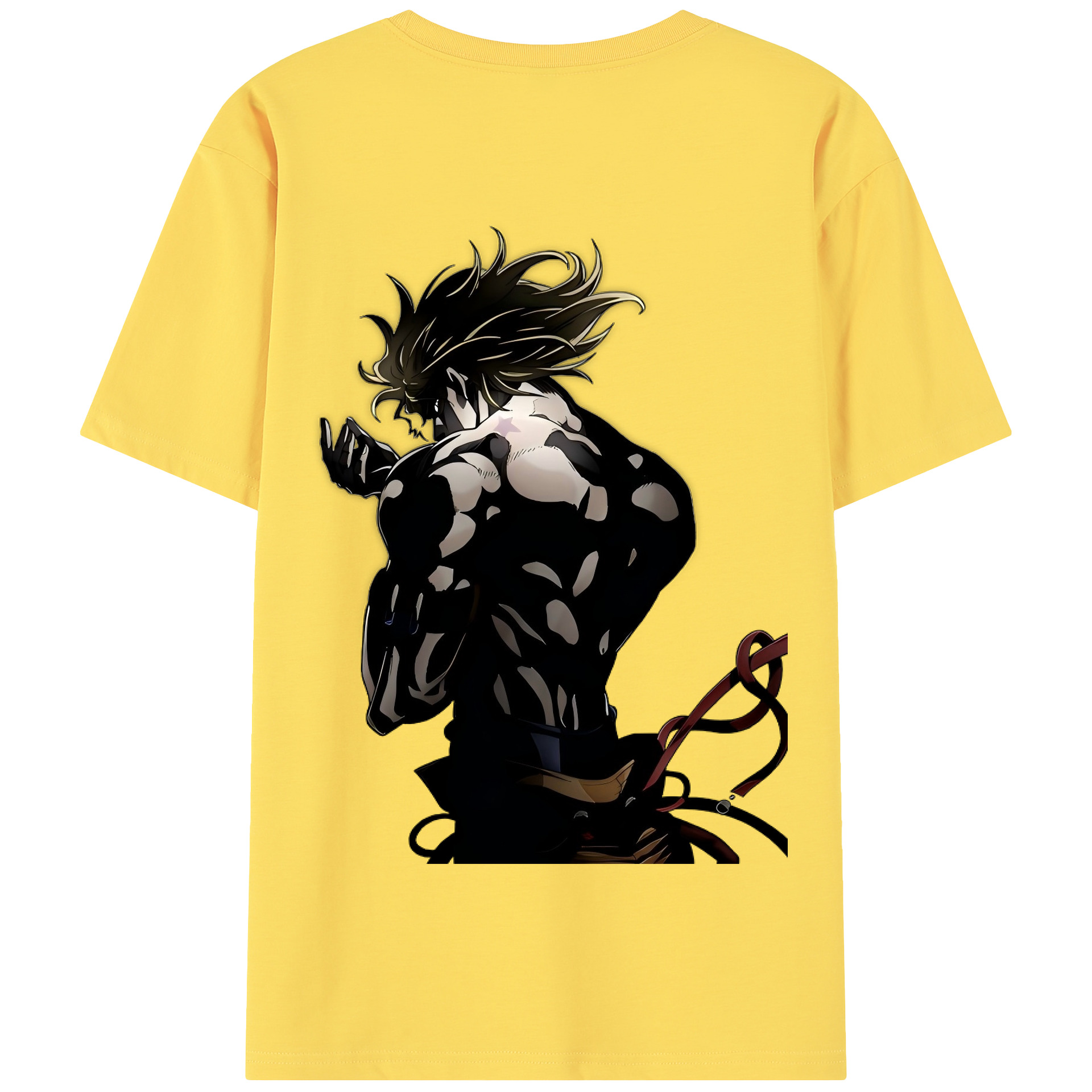 （画像用） ジョジョの奇妙な冒険 ディオ?ブランドー JoJo's Bizarre Adventure Dio Brando 綿100％半袖Tシャツ（背面プリント）