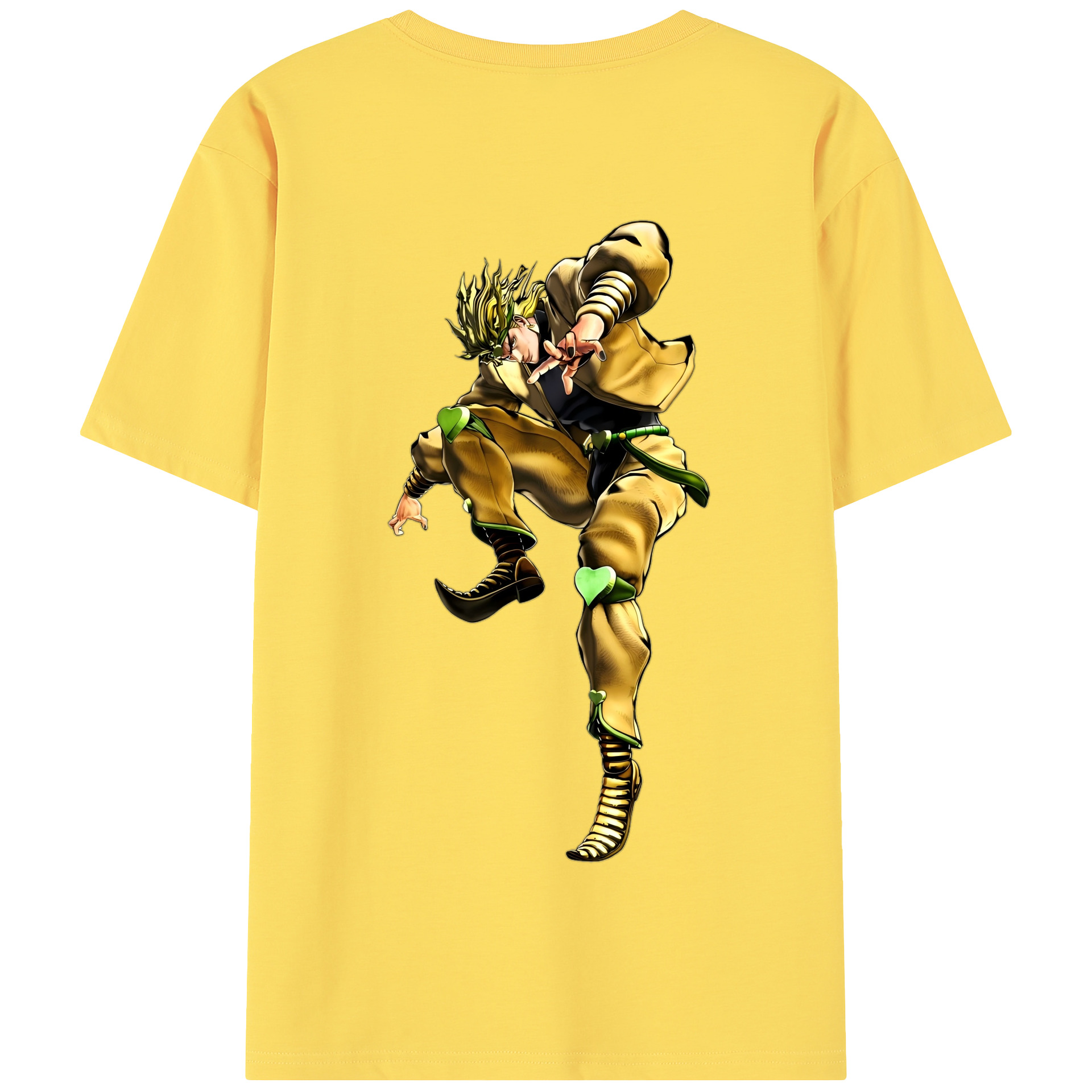 （画像用） ジョジョの奇妙な冒険 ディオ?ブランドー JoJo's Bizarre Adventure Dio Brando 綿100％半袖Tシャツ（背面プリント）