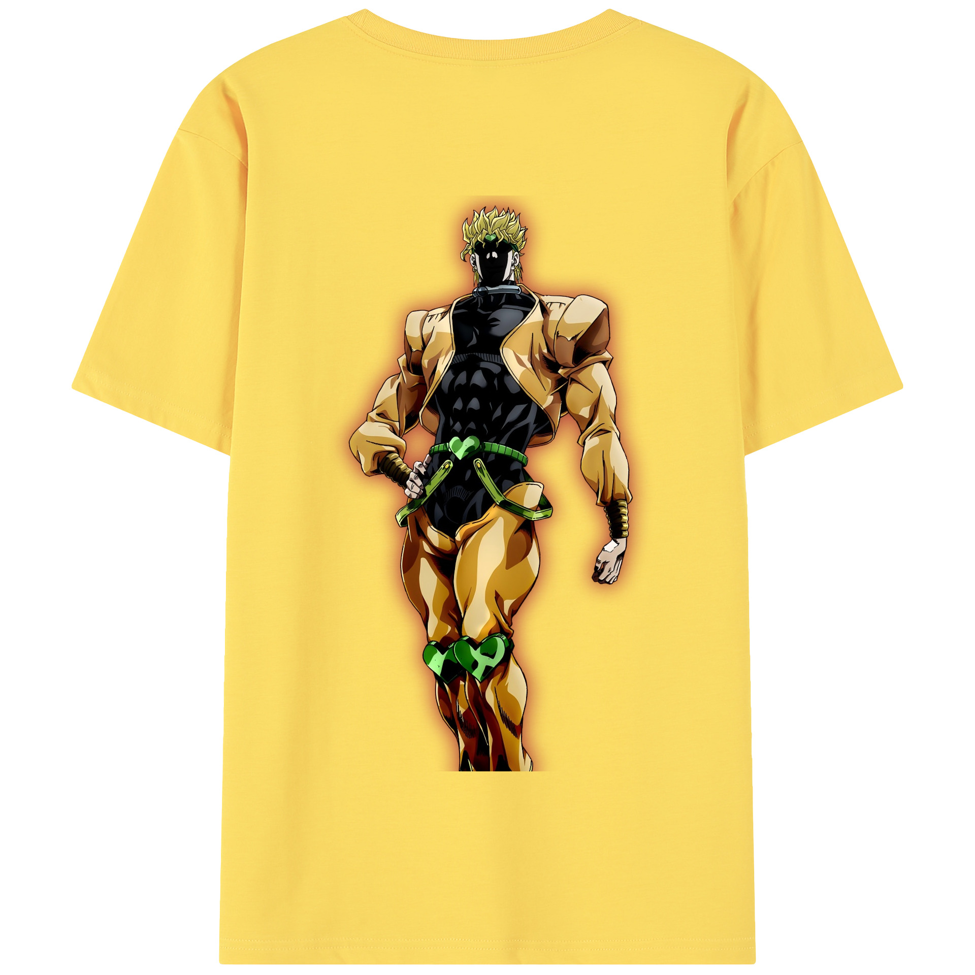 （画像用） ジョジョの奇妙な冒険 ディオ?ブランドー JoJo's Bizarre Adventure Dio Brando 綿100％半袖Tシャツ（背面プリント）